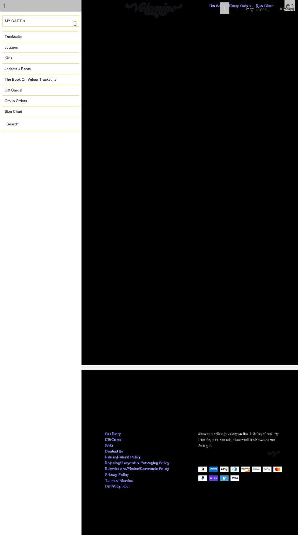 velomino.com shopify website screenshot