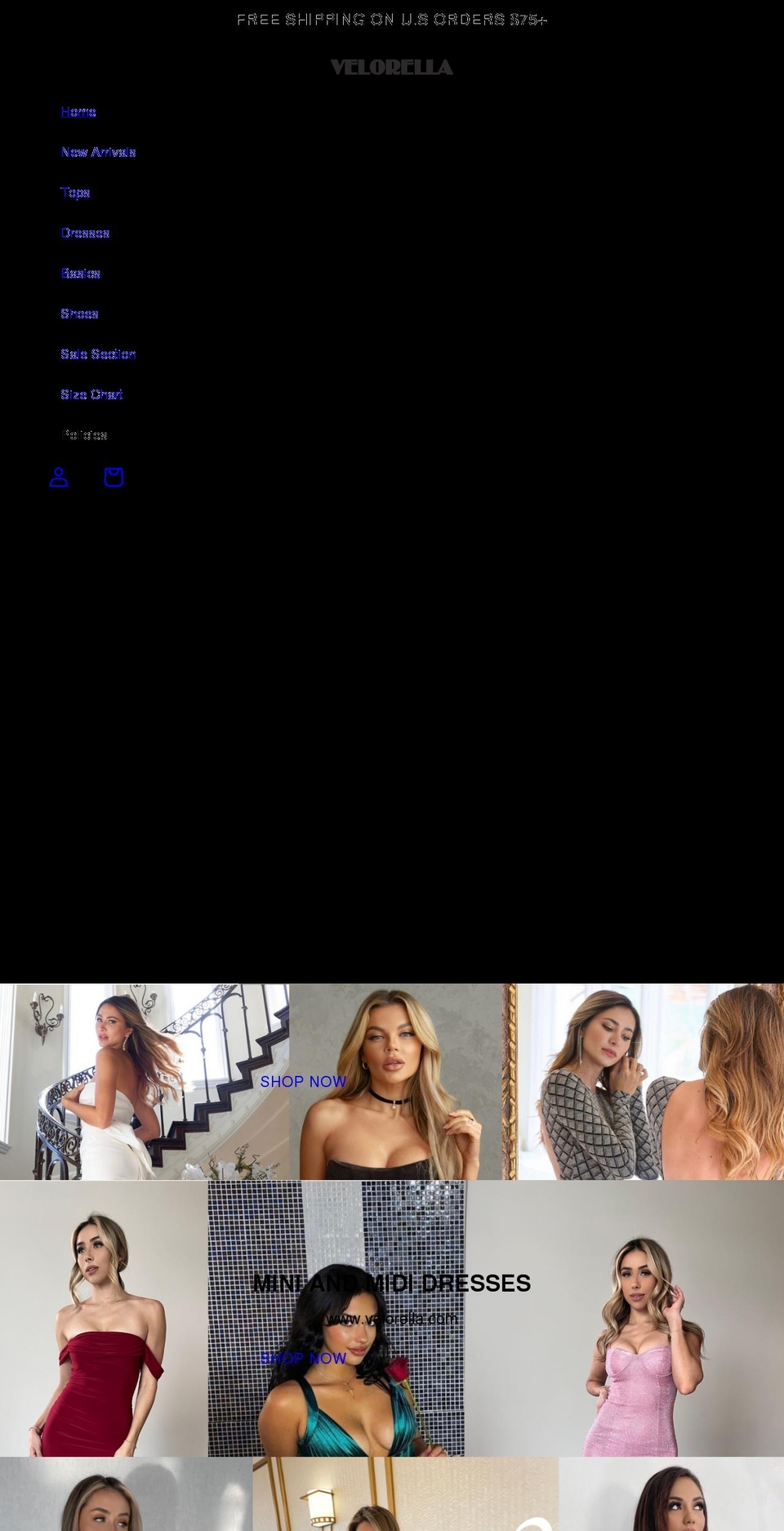 velorella.com shopify website screenshot