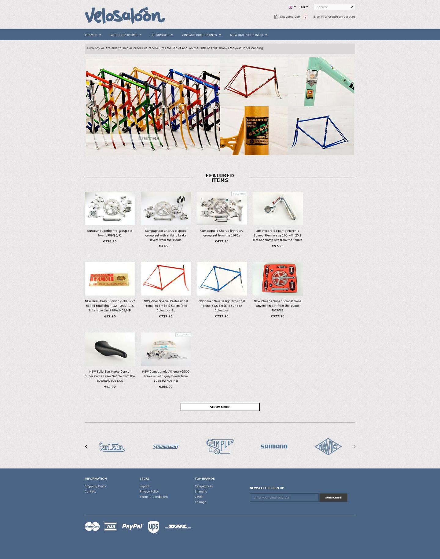 velosaloon.com shopify website screenshot