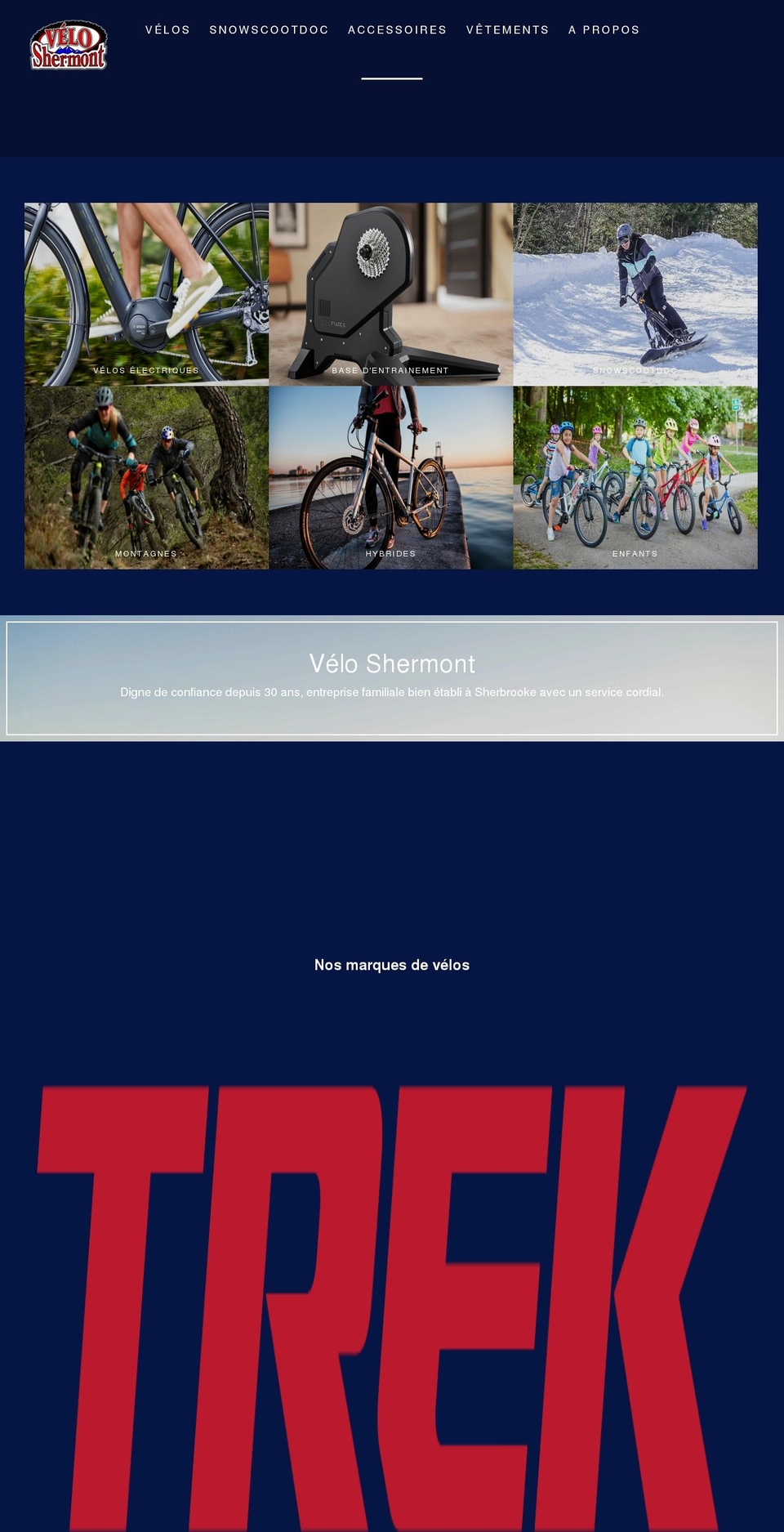 veloshermont.com shopify website screenshot