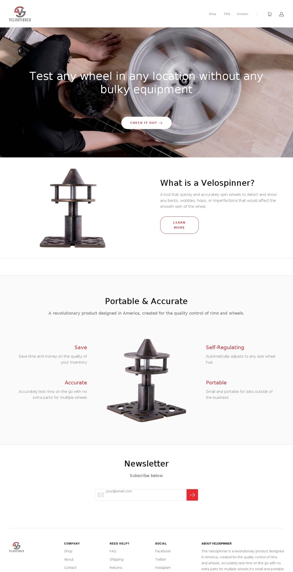 velospinner.com shopify website screenshot