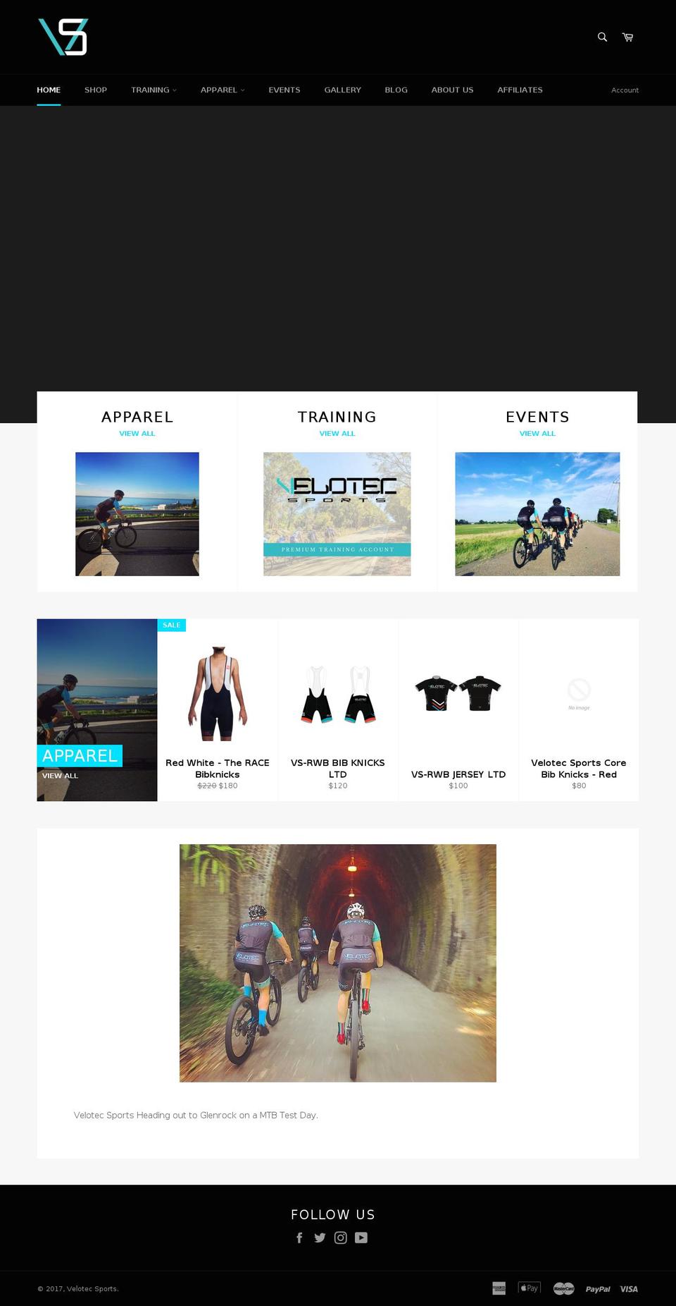 velotec.com.au shopify website screenshot