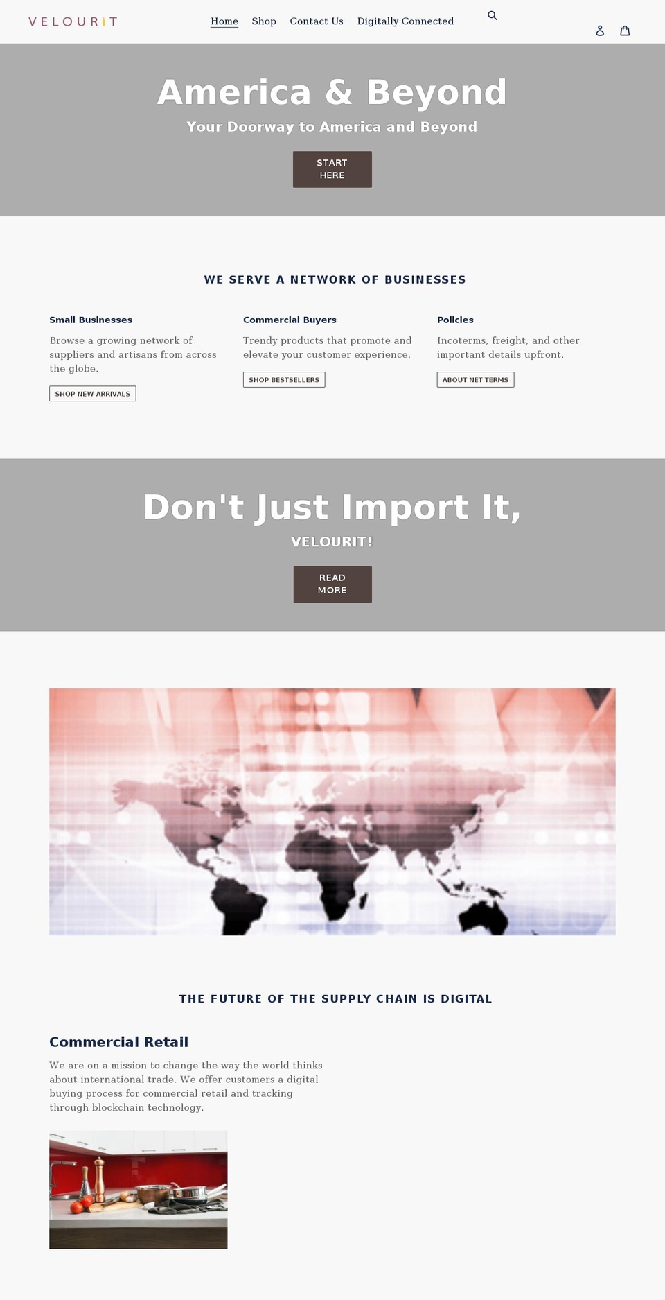 velourit.com shopify website screenshot