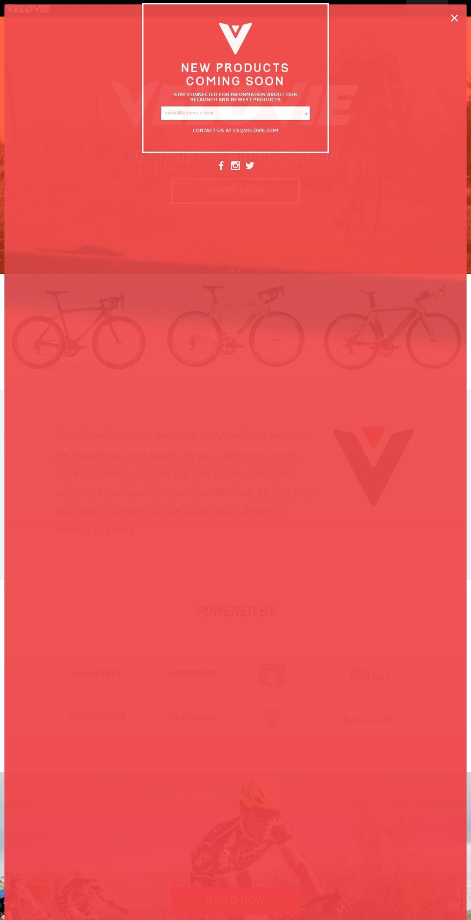 velovie.org shopify website screenshot