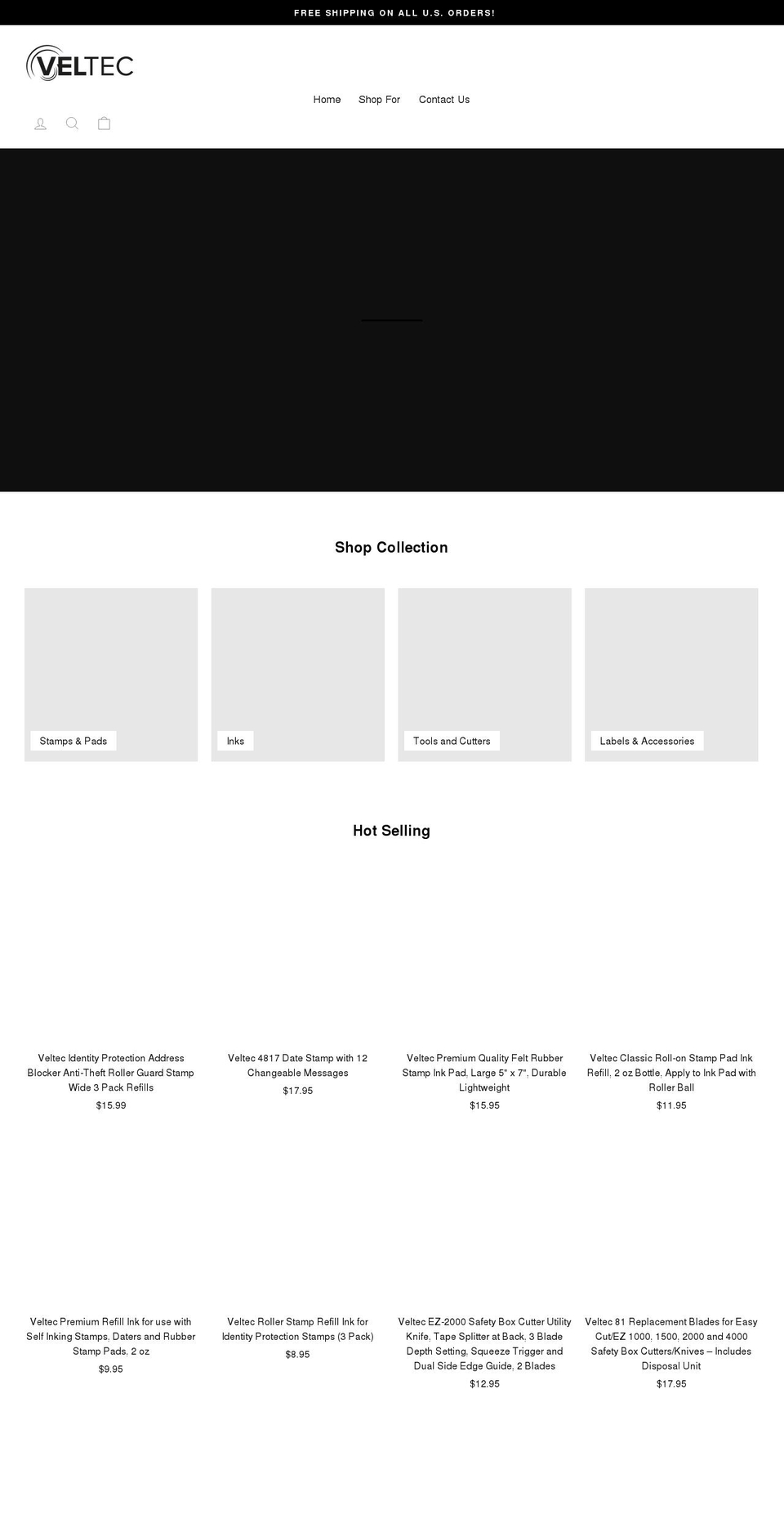 veltecplus.com shopify website screenshot
