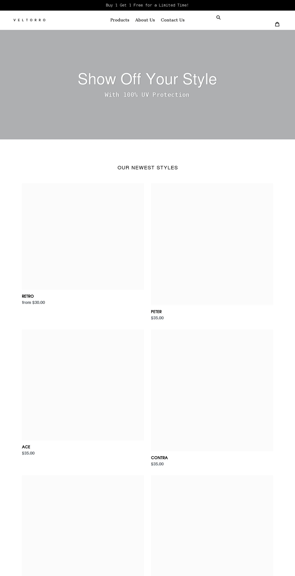 veltorroshop.com shopify website screenshot