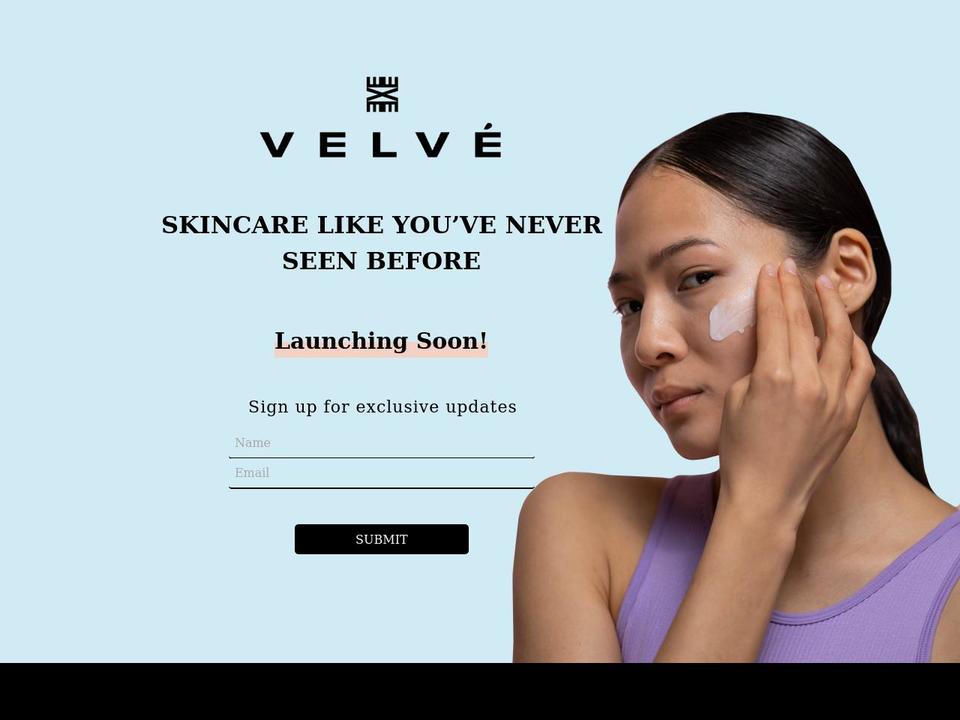 velveskin.com shopify website screenshot