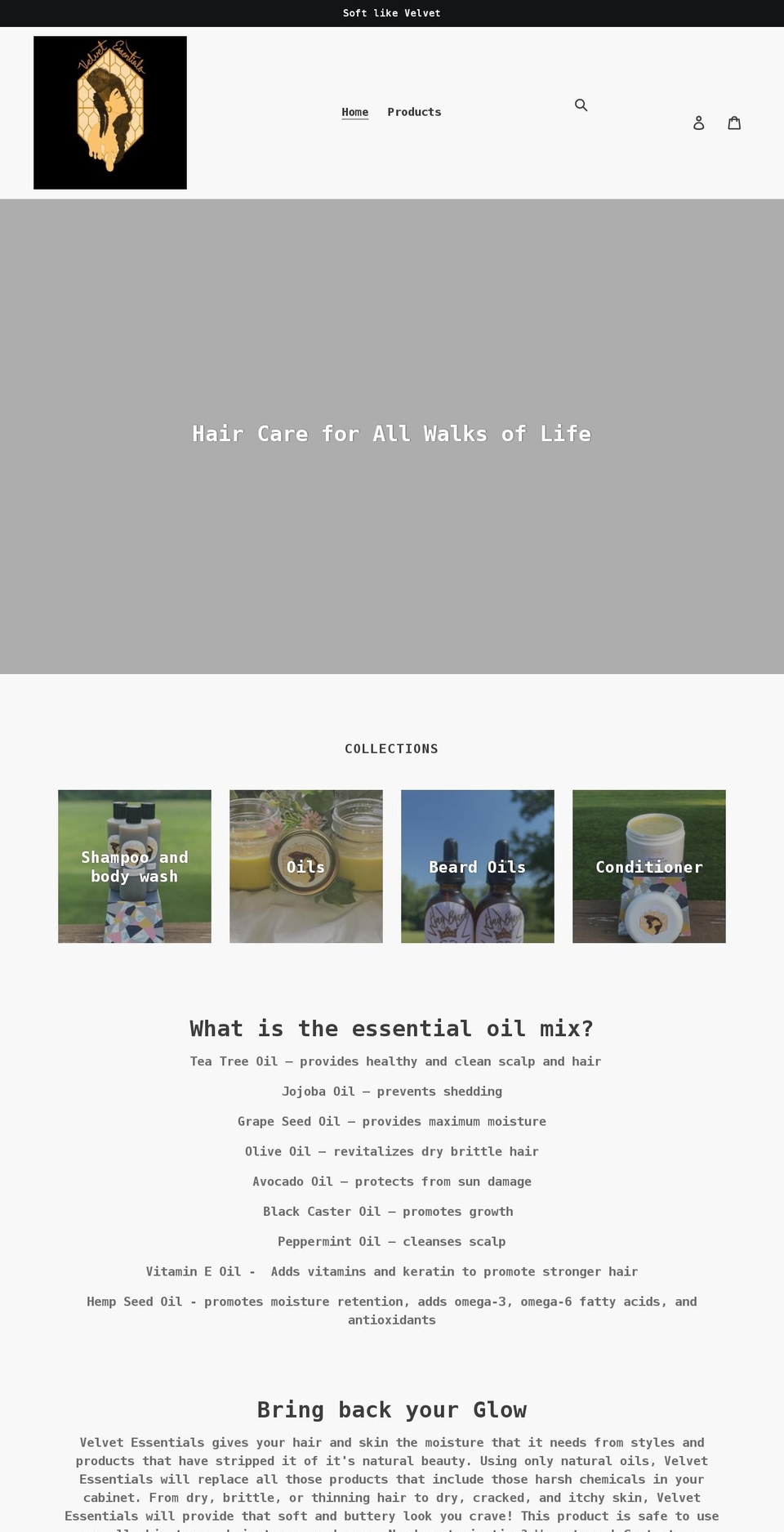 velvet-e.com shopify website screenshot