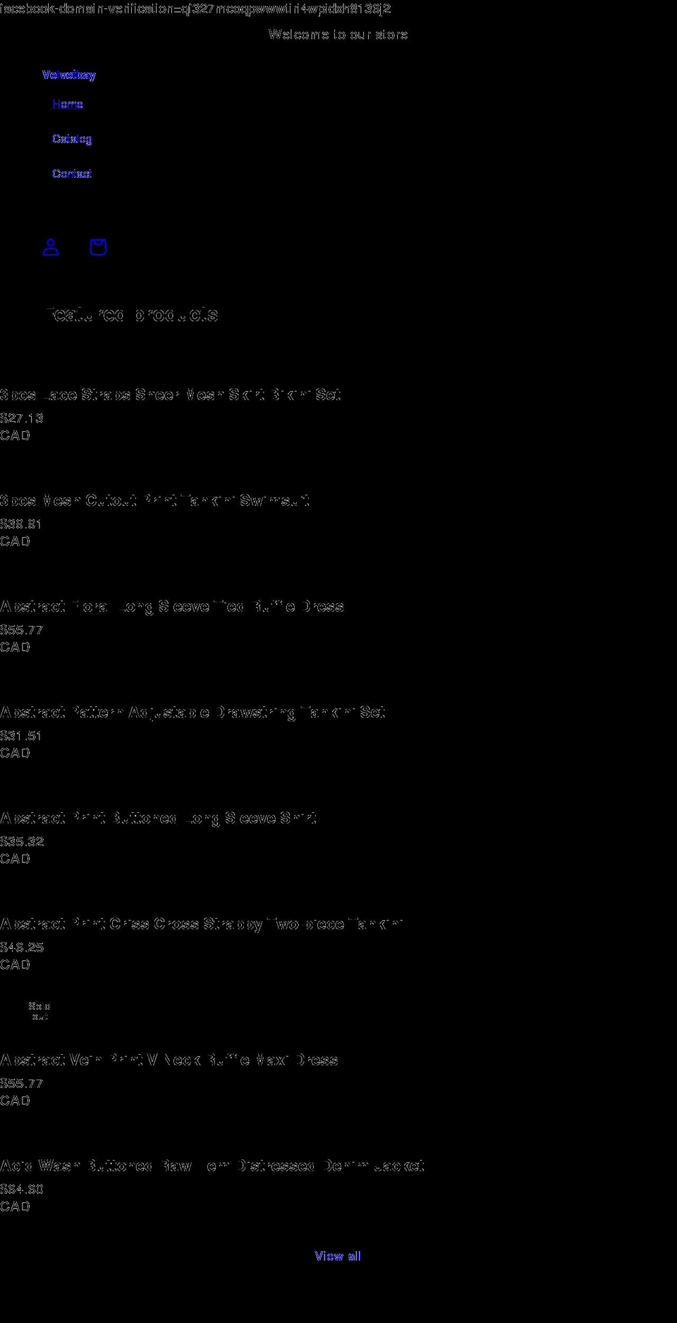 velvetbay.net shopify website screenshot