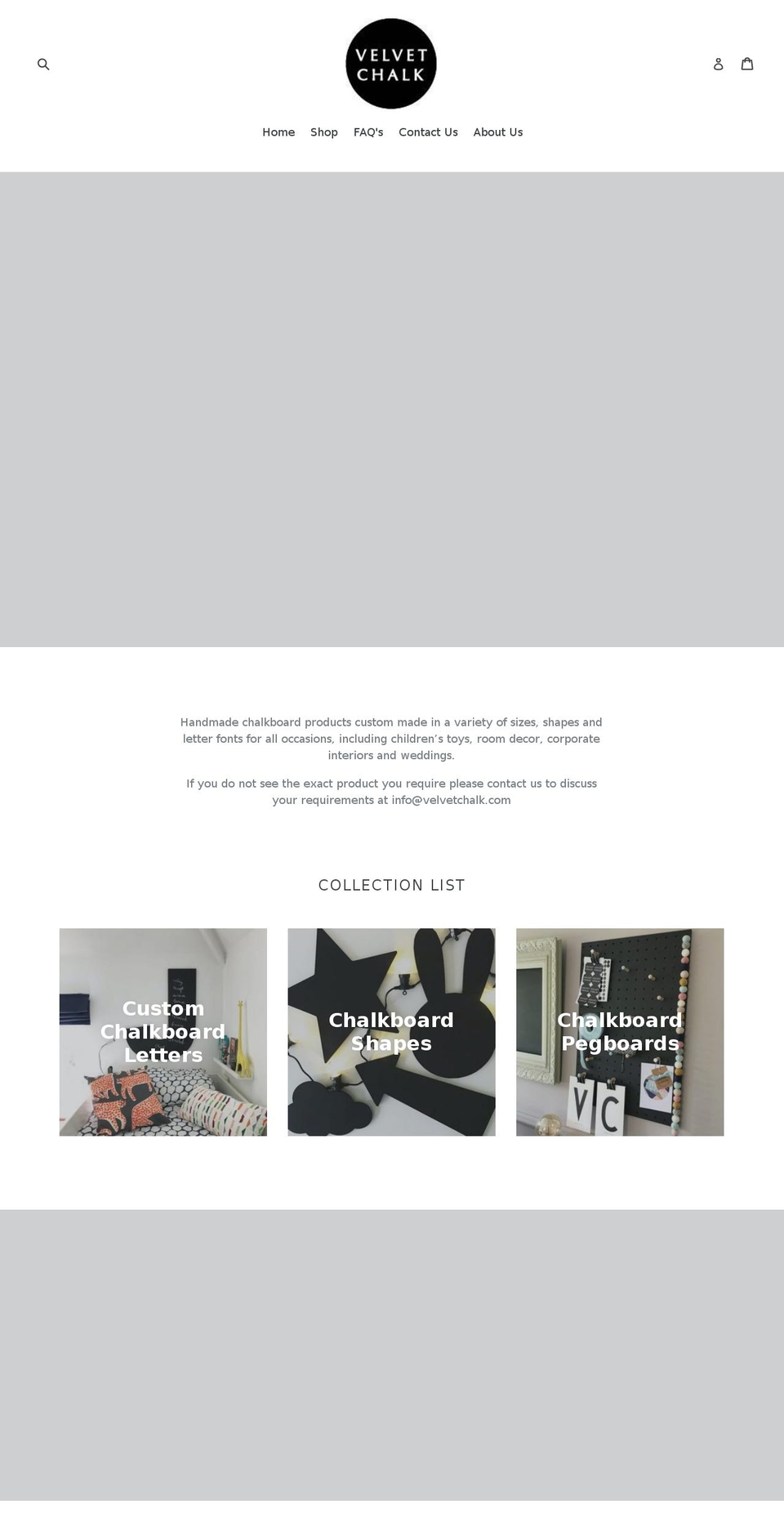 velvetchalk.com — Shopify storefront screenshot