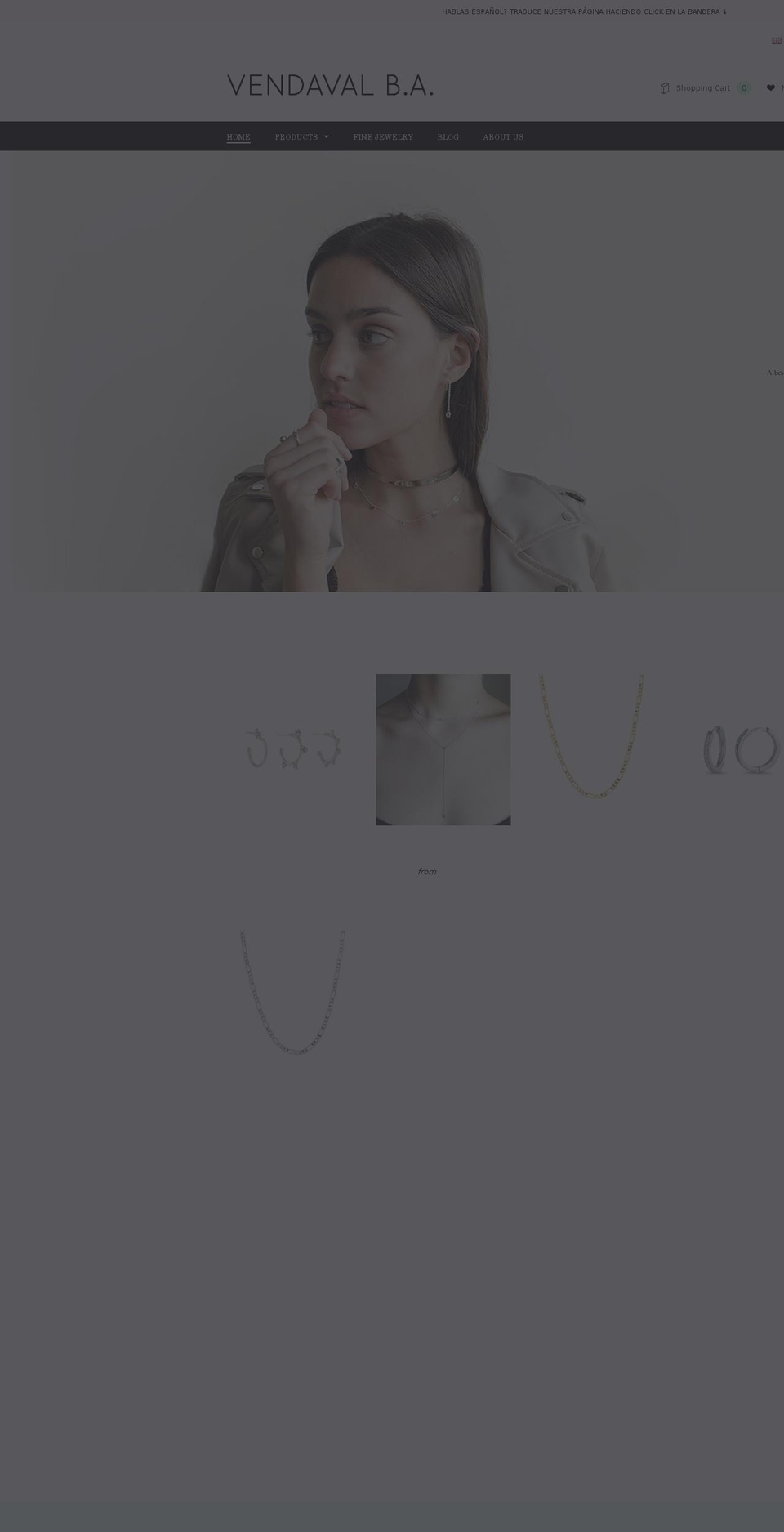 vendavalba.com shopify website screenshot