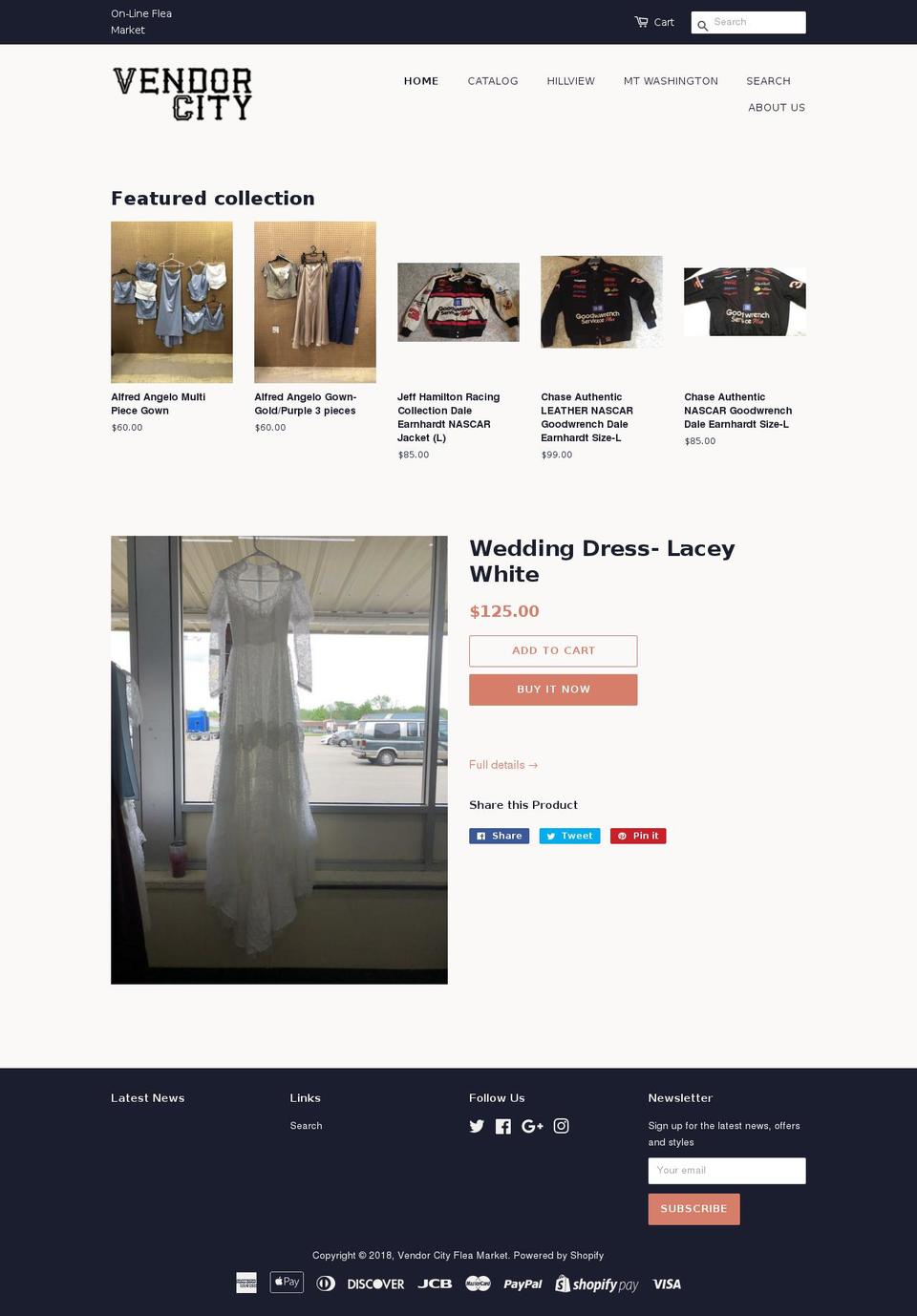 vendorcityhillview.com — Shopify storefront screenshot
