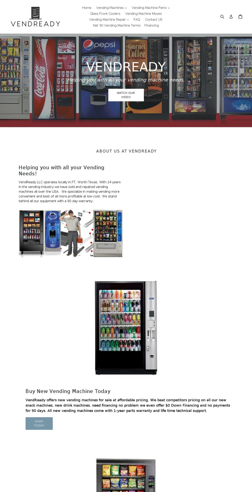 vendready.com — Shopify storefront screenshot