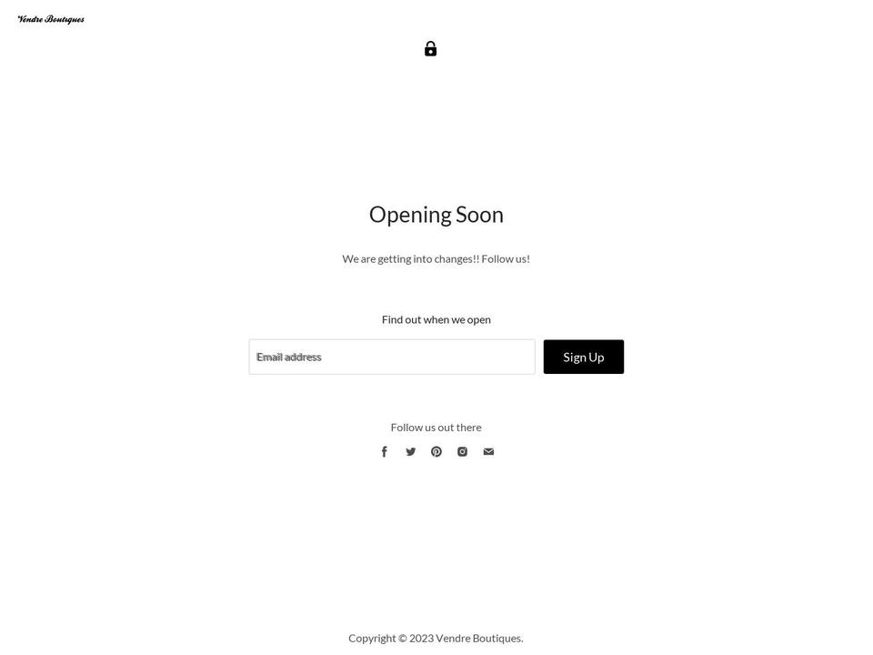 vendreboutiques.com — Shopify storefront screenshot