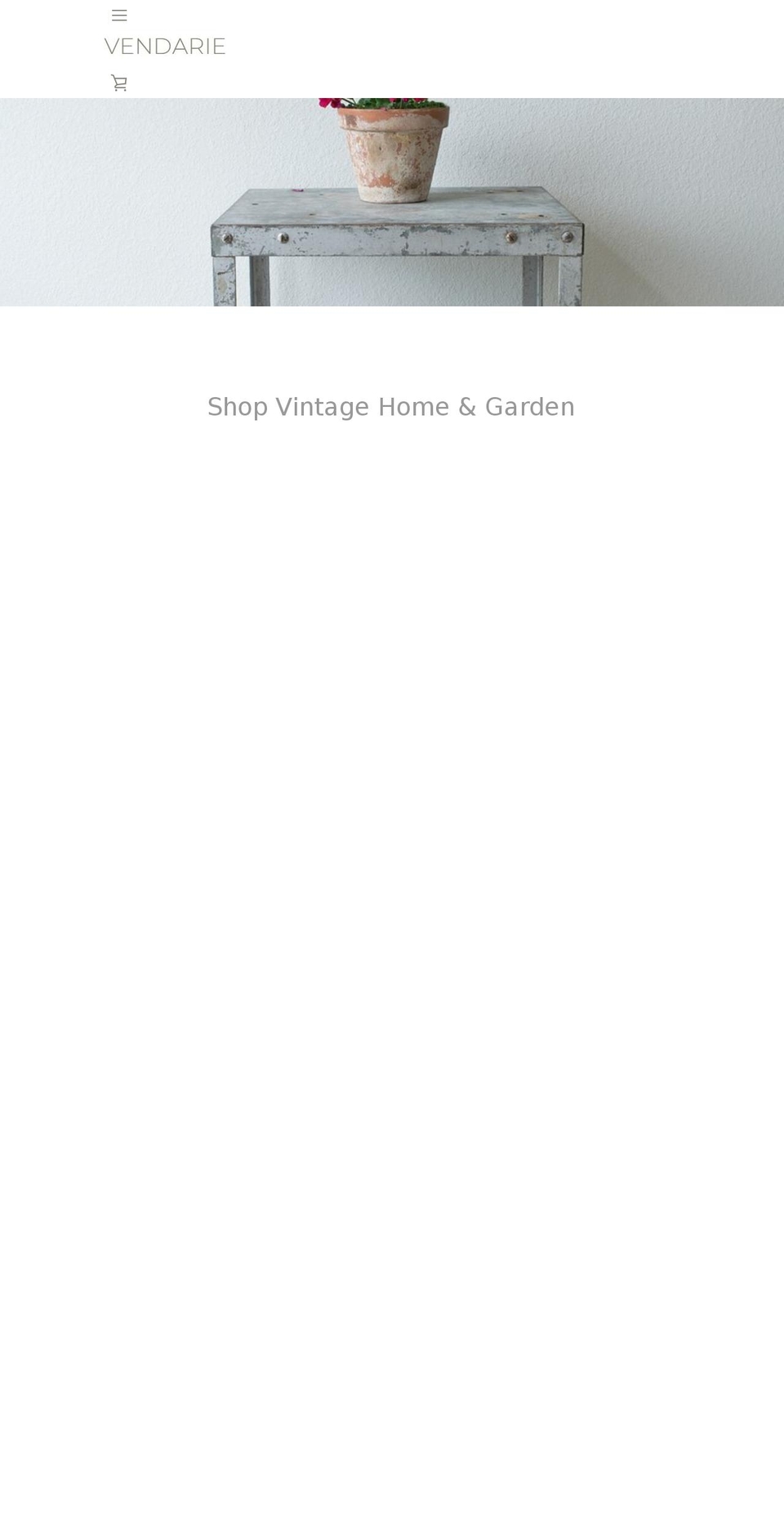 vendrie.com — Shopify storefront screenshot