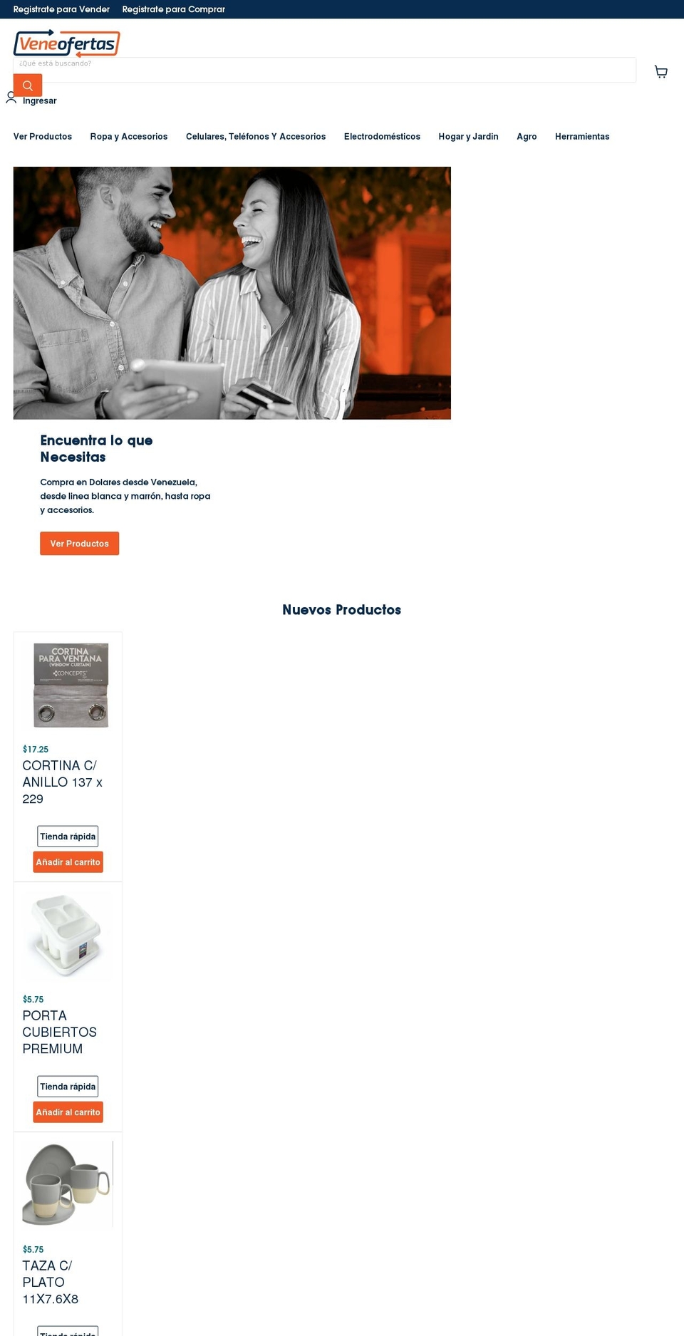 veneofertas.com shopify website screenshot