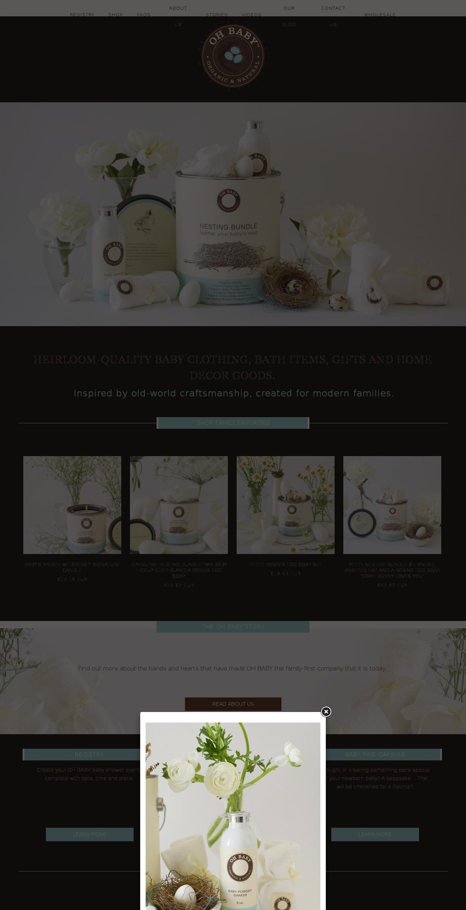 venetiandecorohbaby.com — Shopify storefront screenshot