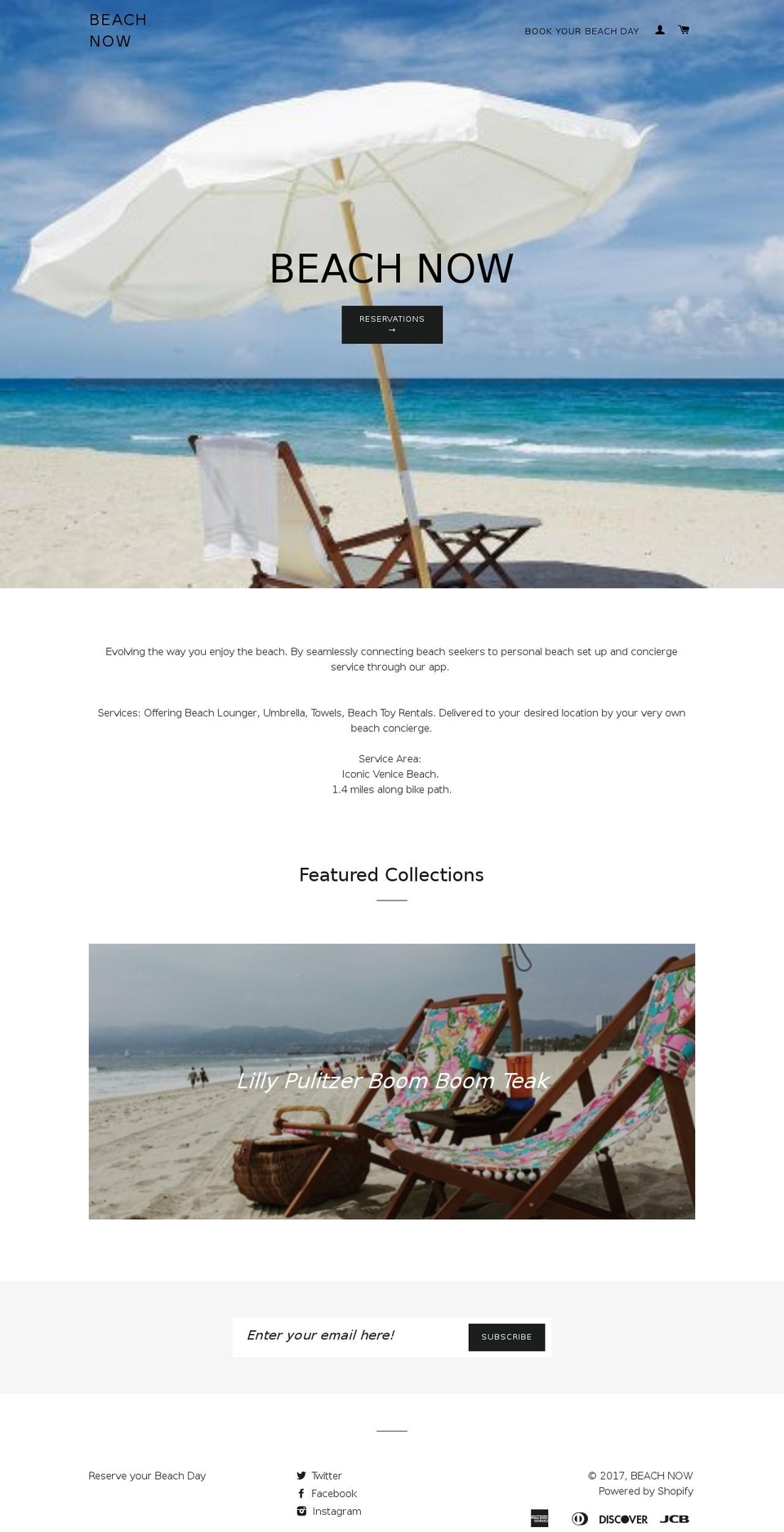 venicebeachnow.com shopify website screenshot