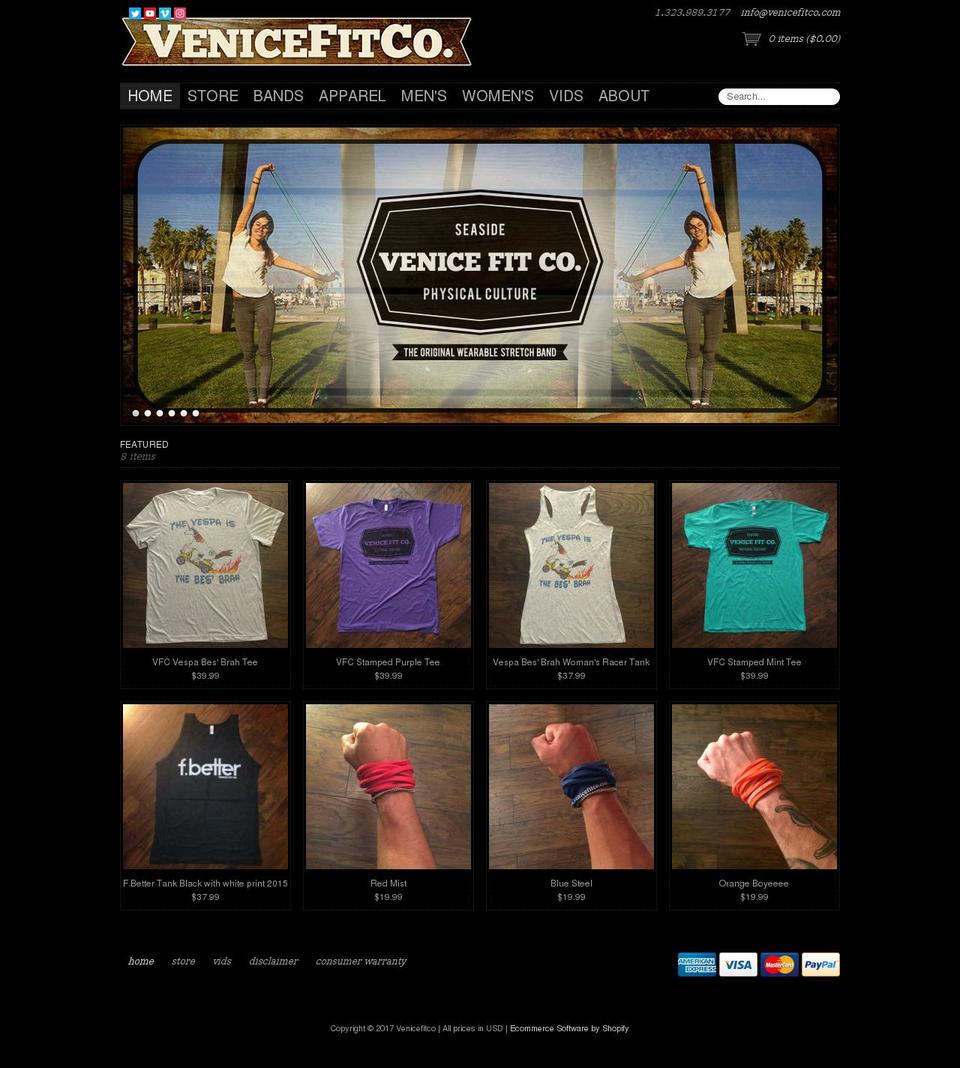 venicefitcompany.com shopify website screenshot