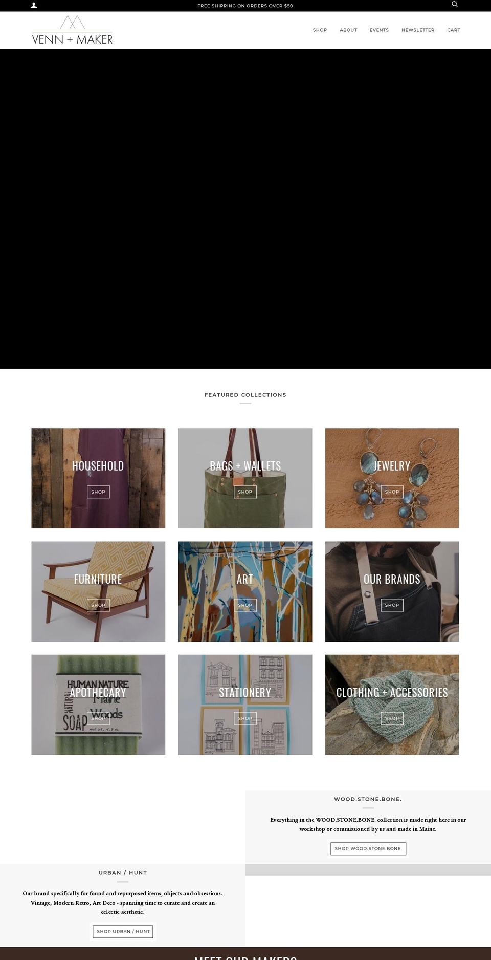 vennandmaker.com shopify website screenshot
