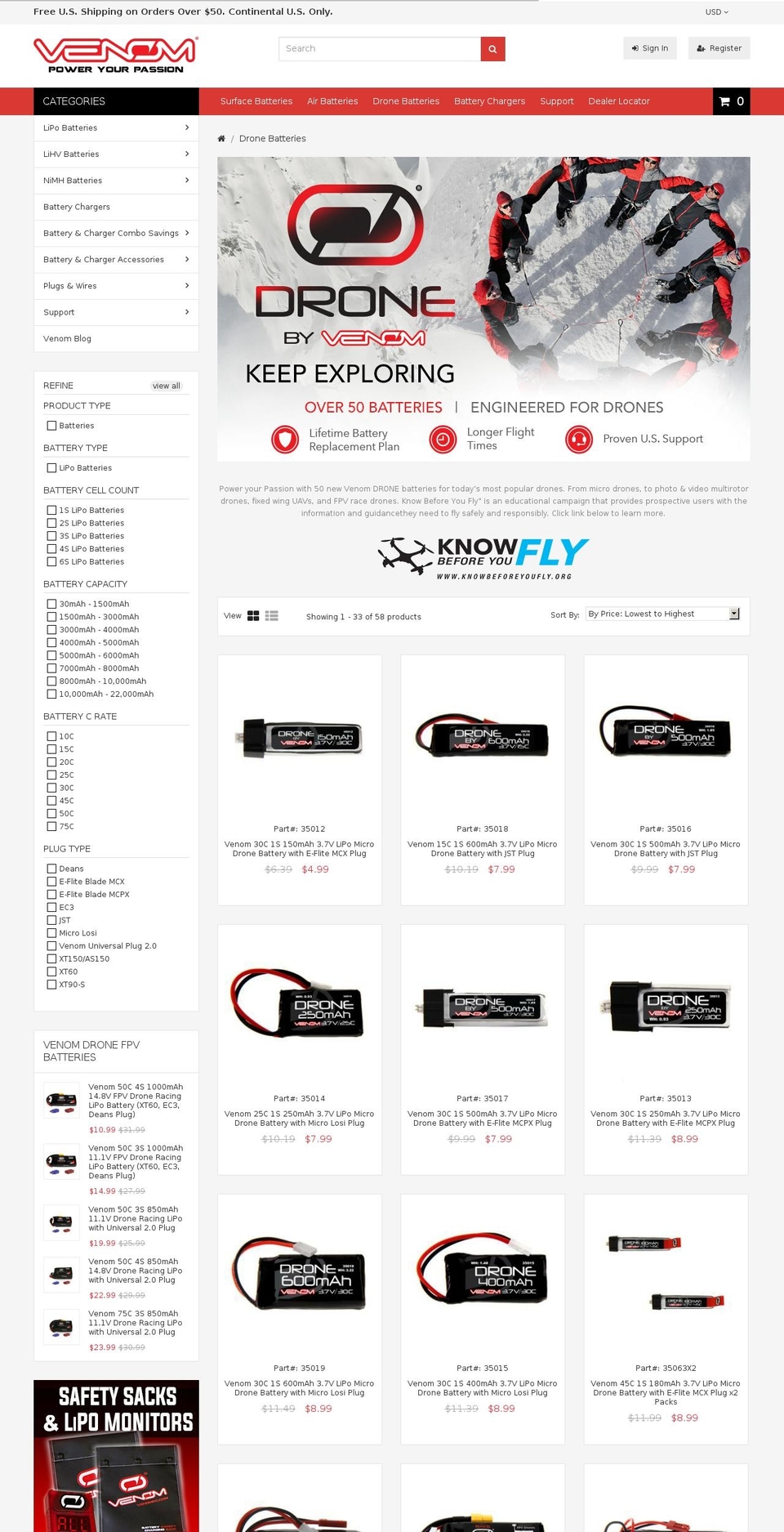 megashop-v1-1 Shopify theme site example venomdrone.com