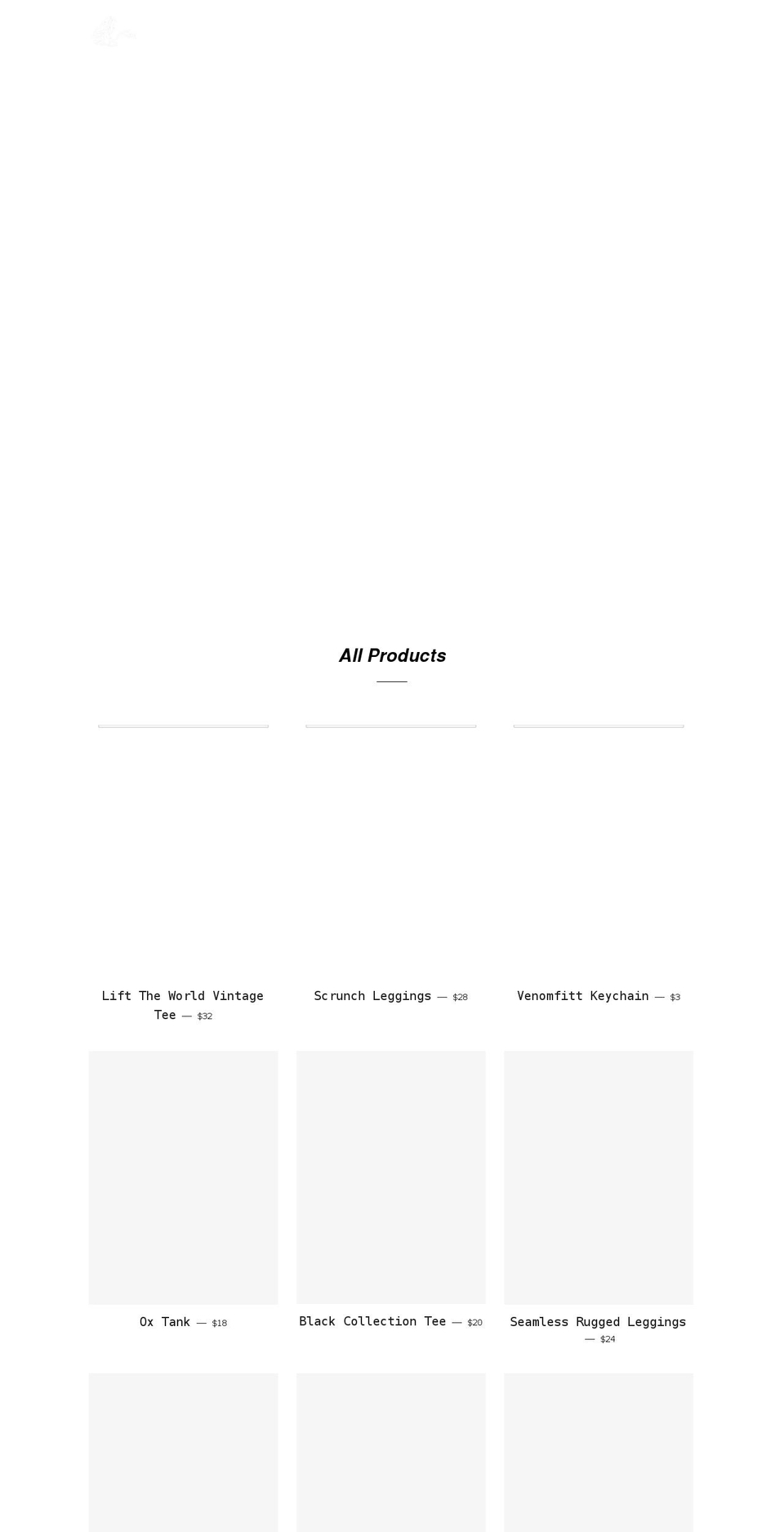 venomfitt.com shopify website screenshot