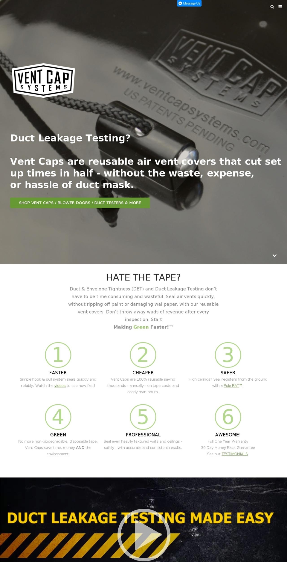 vent-cap.com shopify website screenshot