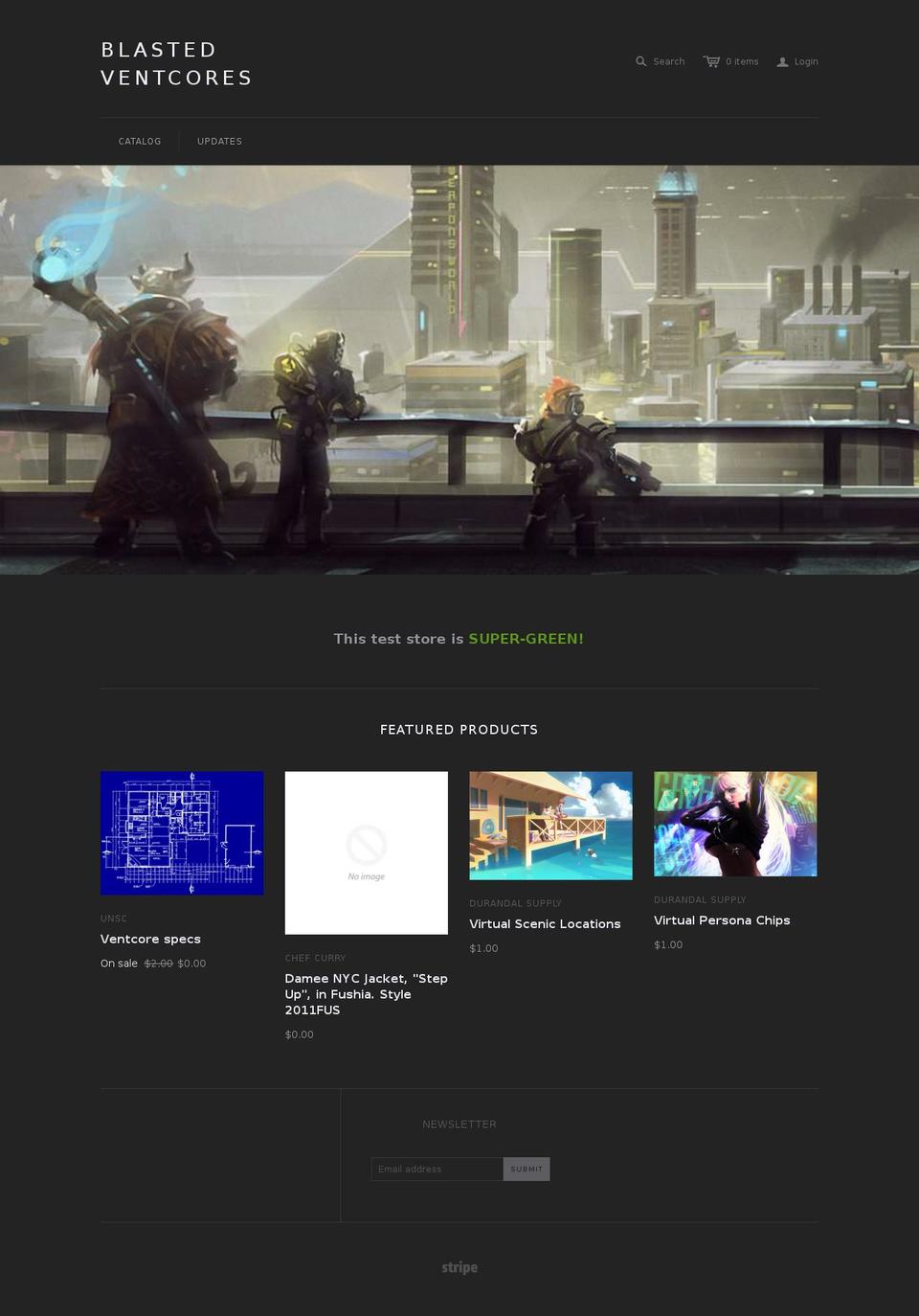 ventcores.com — Shopify storefront screenshot