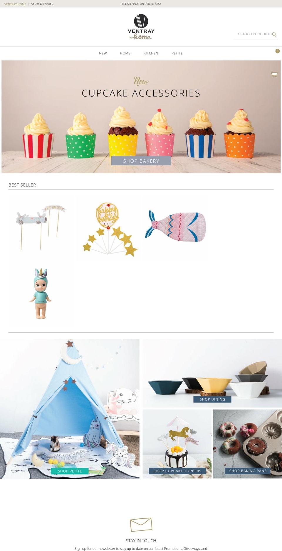 ventrayhome.com — Shopify storefront screenshot