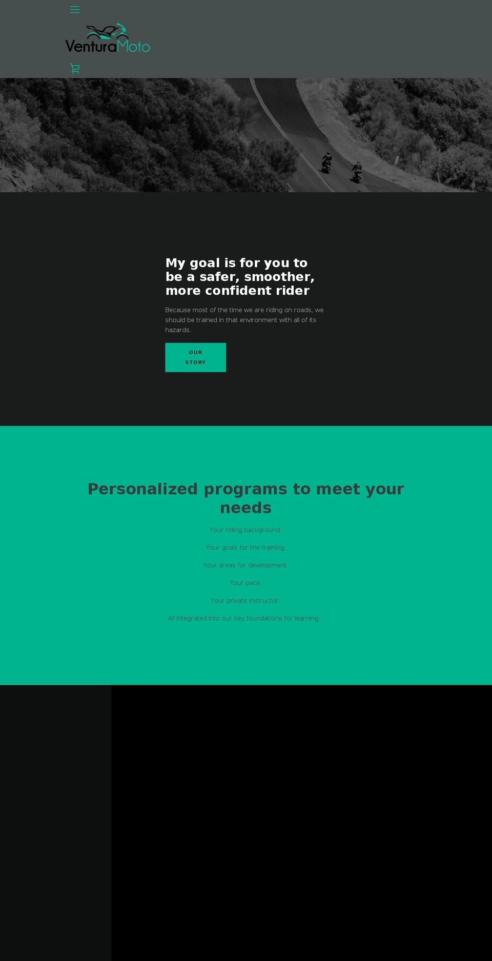 venturamoto.com — Shopify storefront screenshot