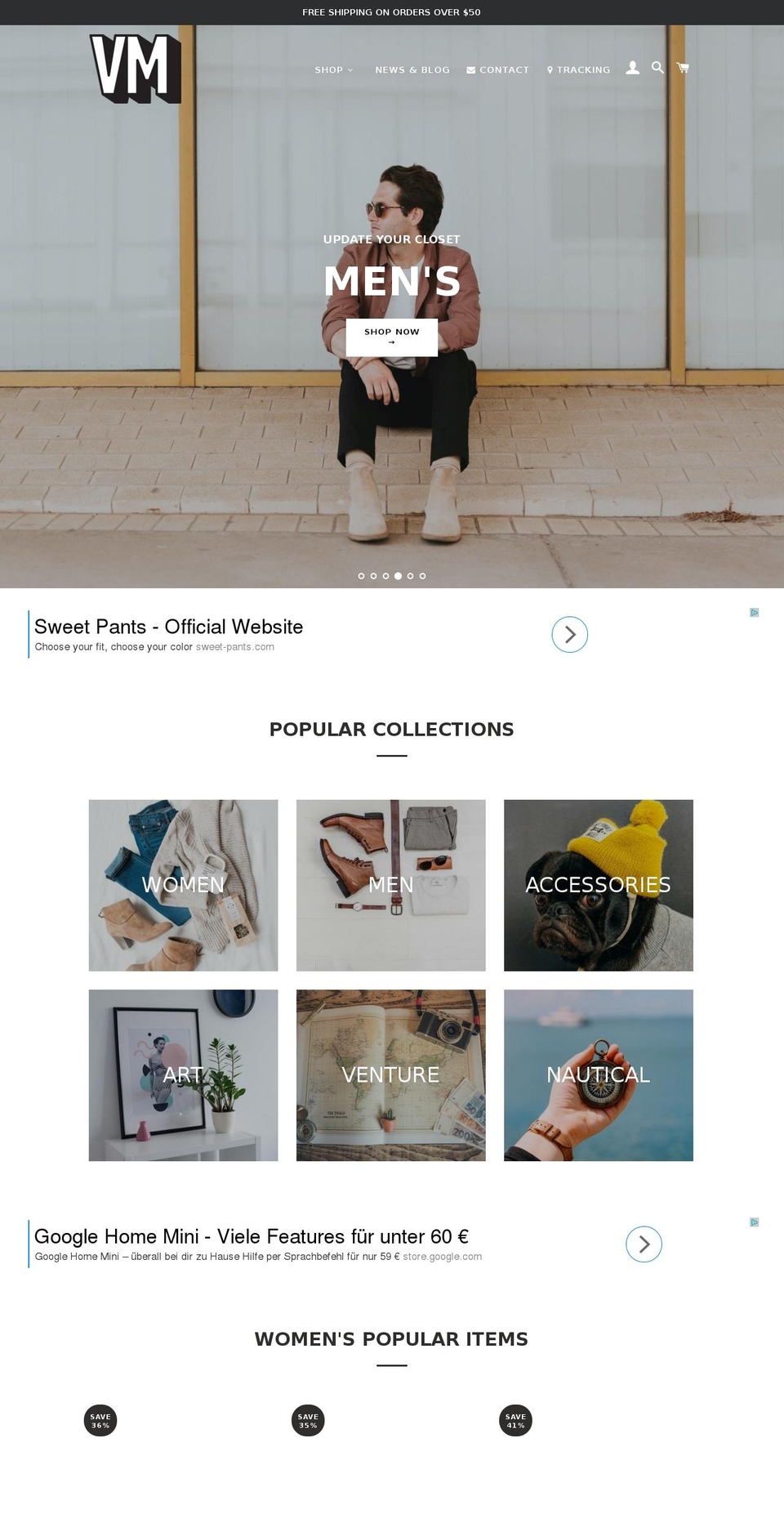 venturemodern.com shopify website screenshot
