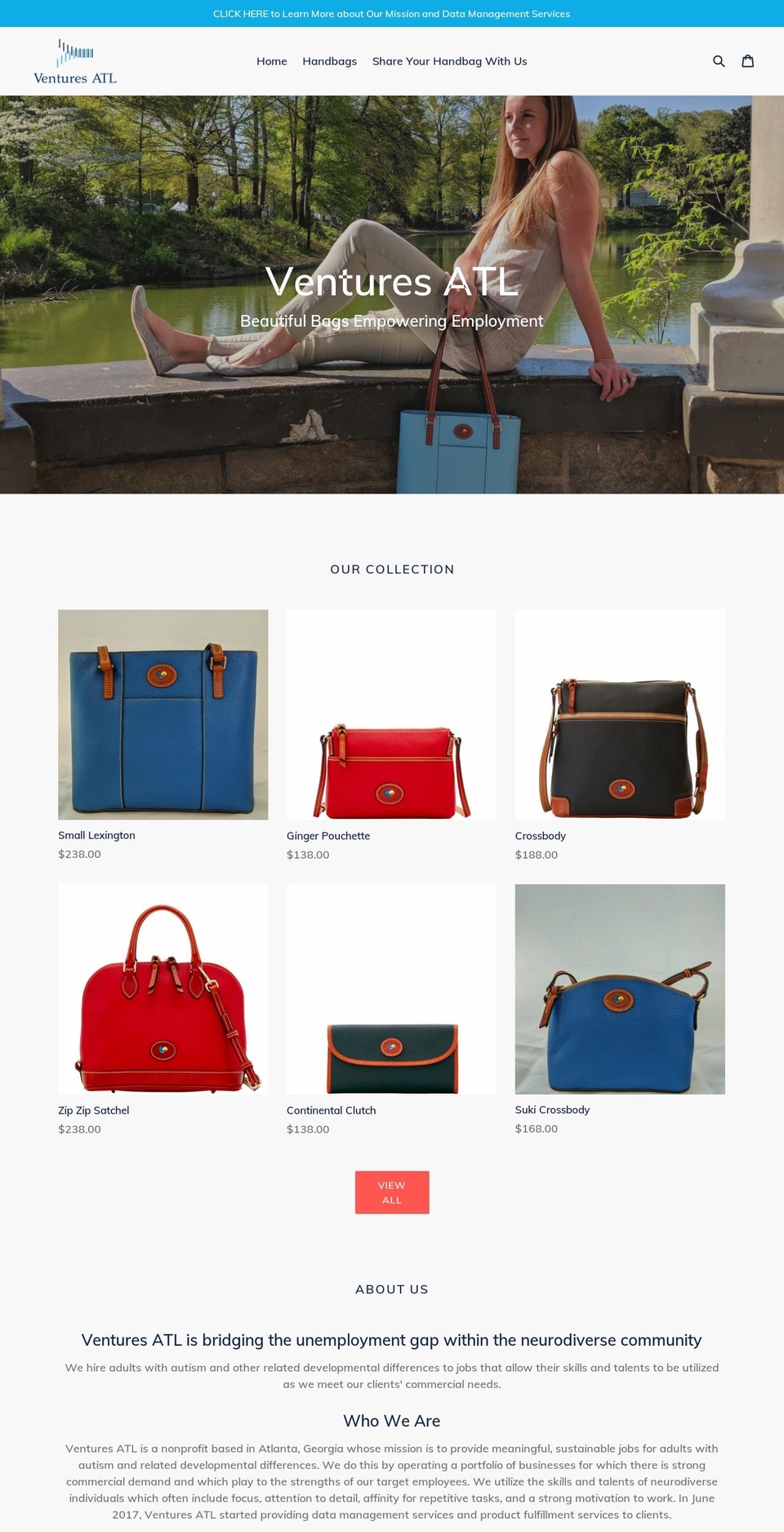 venturesatlshop.com — Shopify storefront screenshot