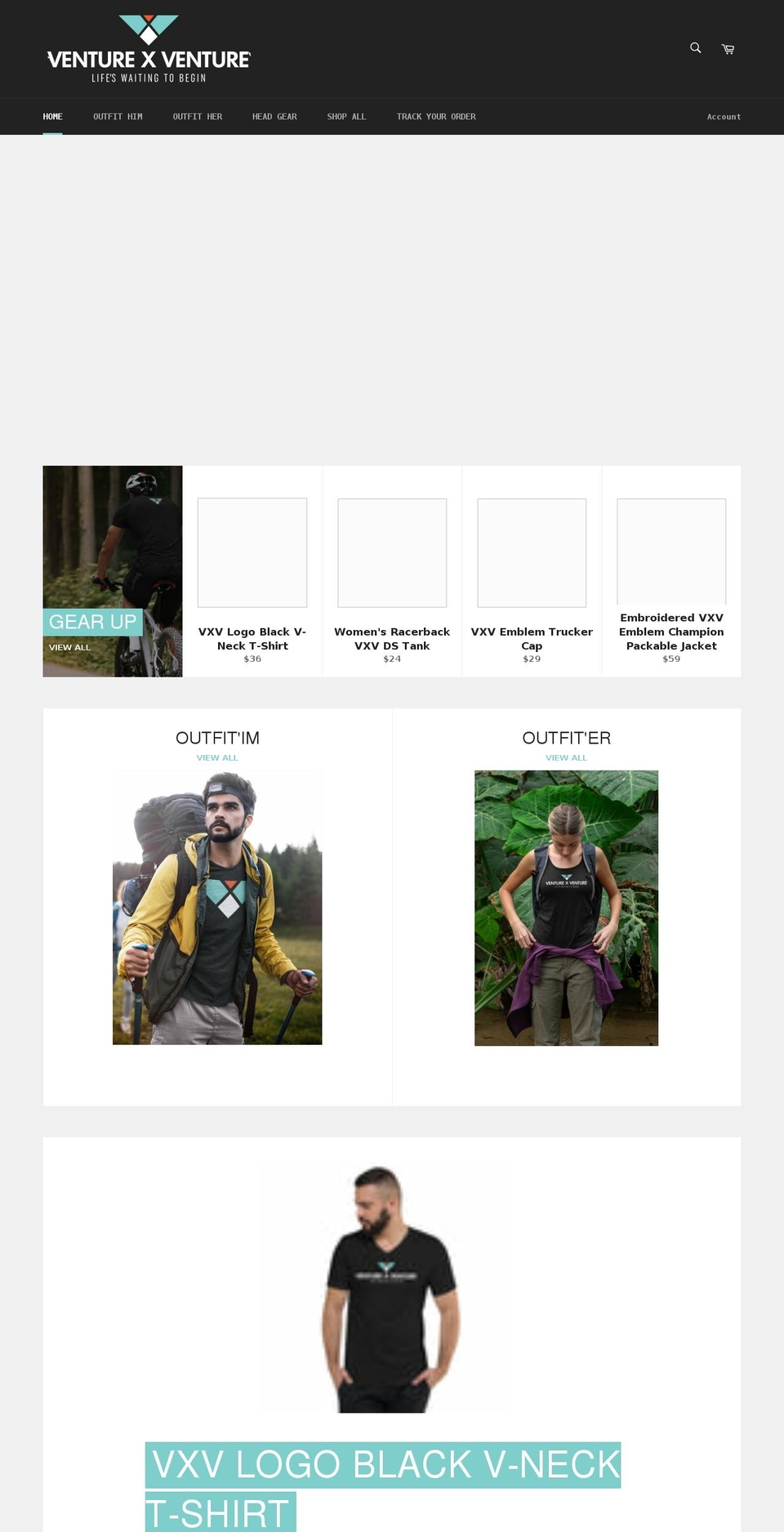 venturexventure.com shopify website screenshot