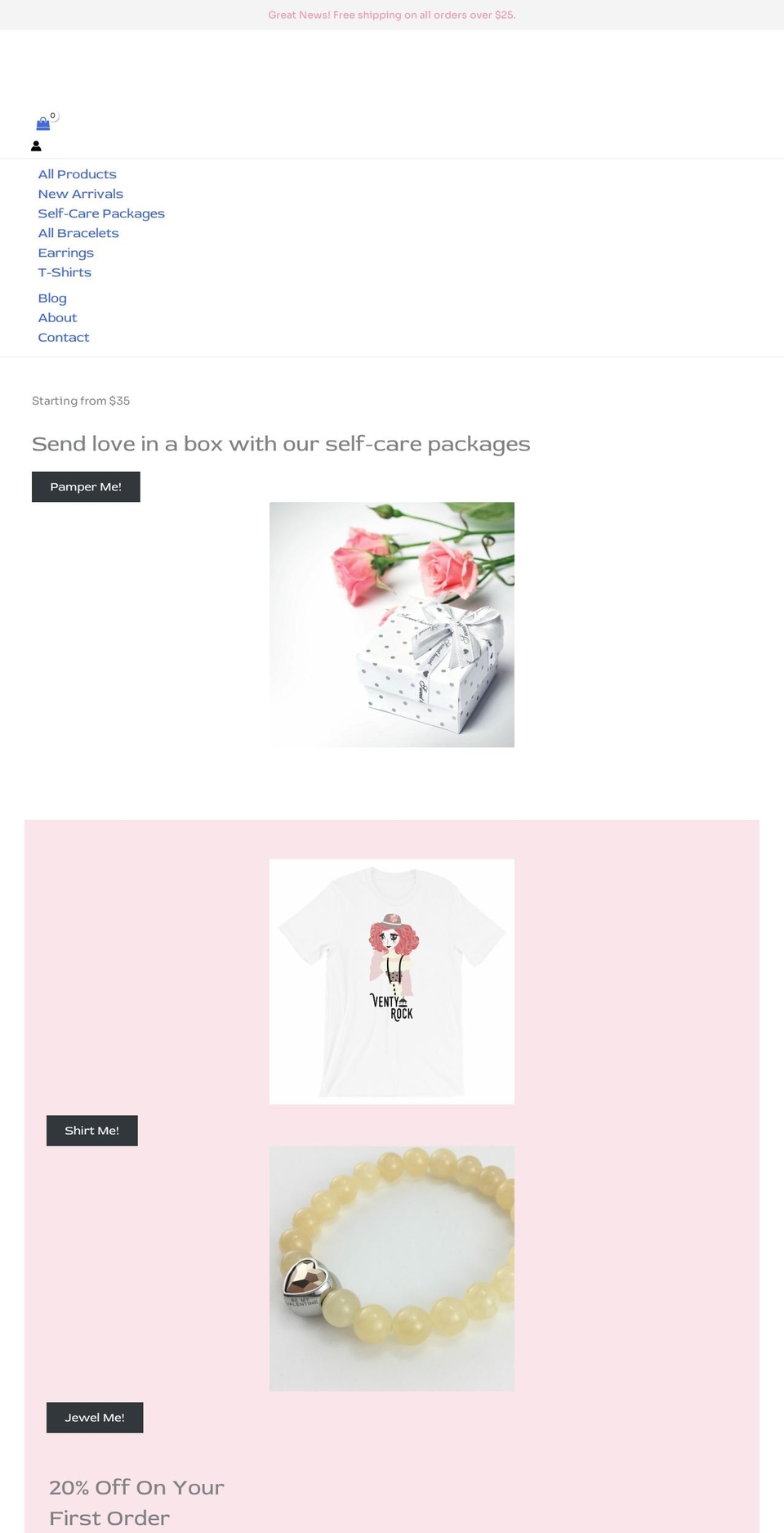 ventyrock.com — Shopify storefront screenshot