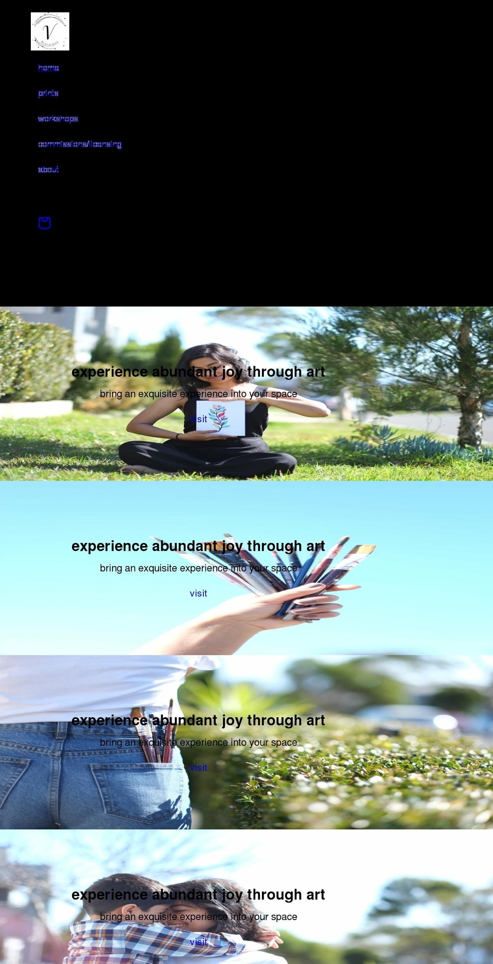 venusartbench.com shopify website screenshot