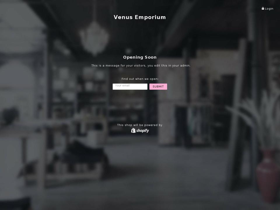 venusemporium.com — Shopify storefront screenshot