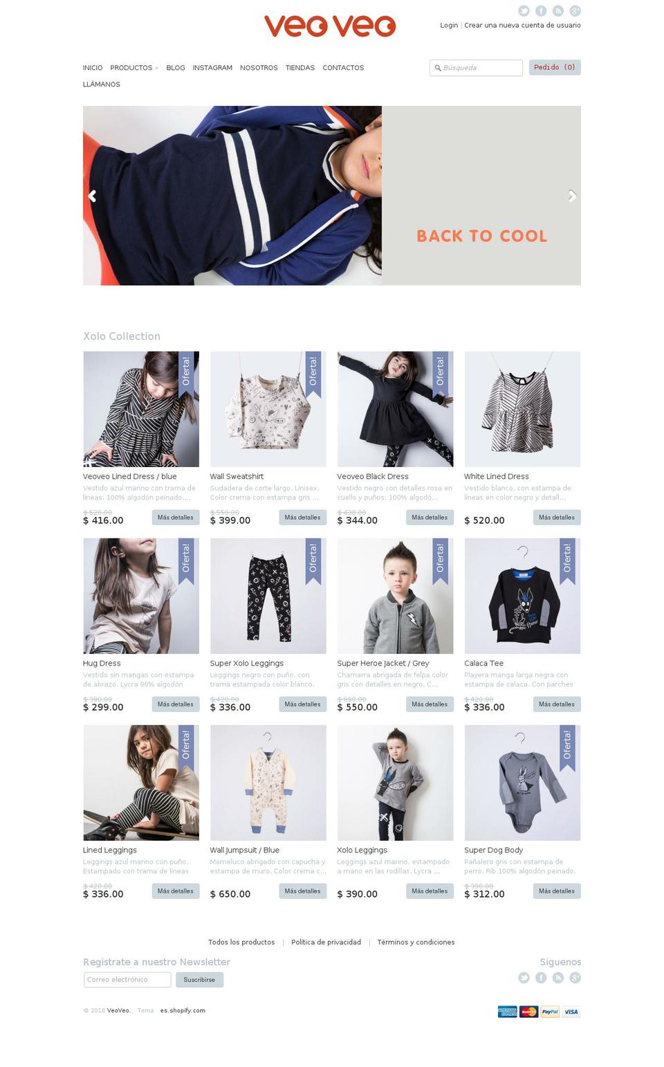 veo-veo.net shopify website screenshot