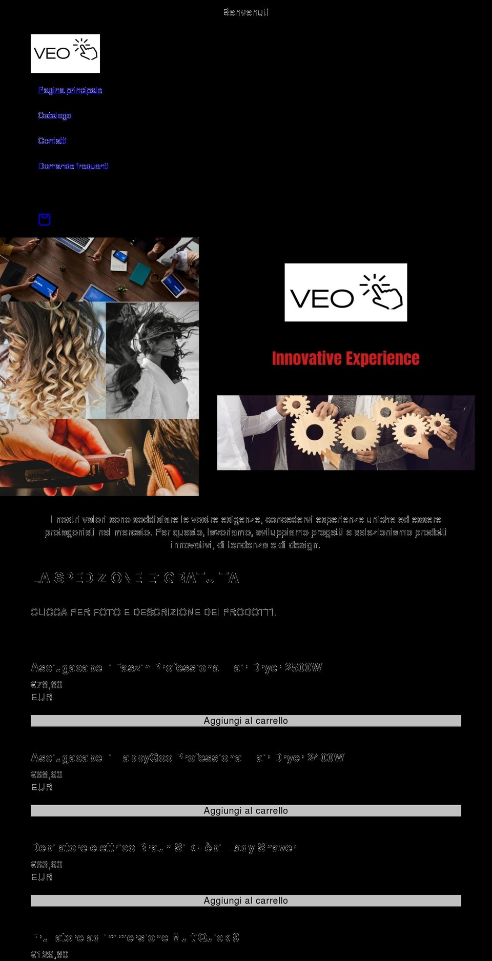 veoclick.com shopify website screenshot