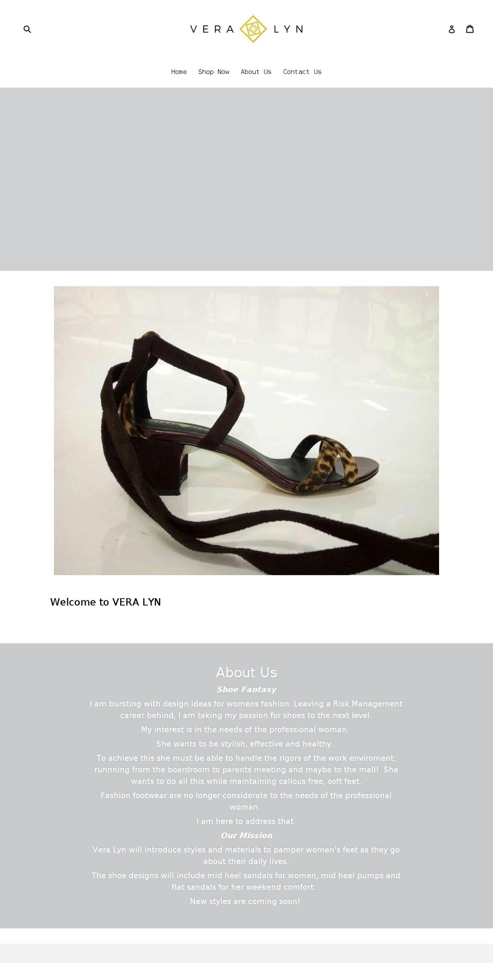 vera-lyn.com — Shopify storefront screenshot