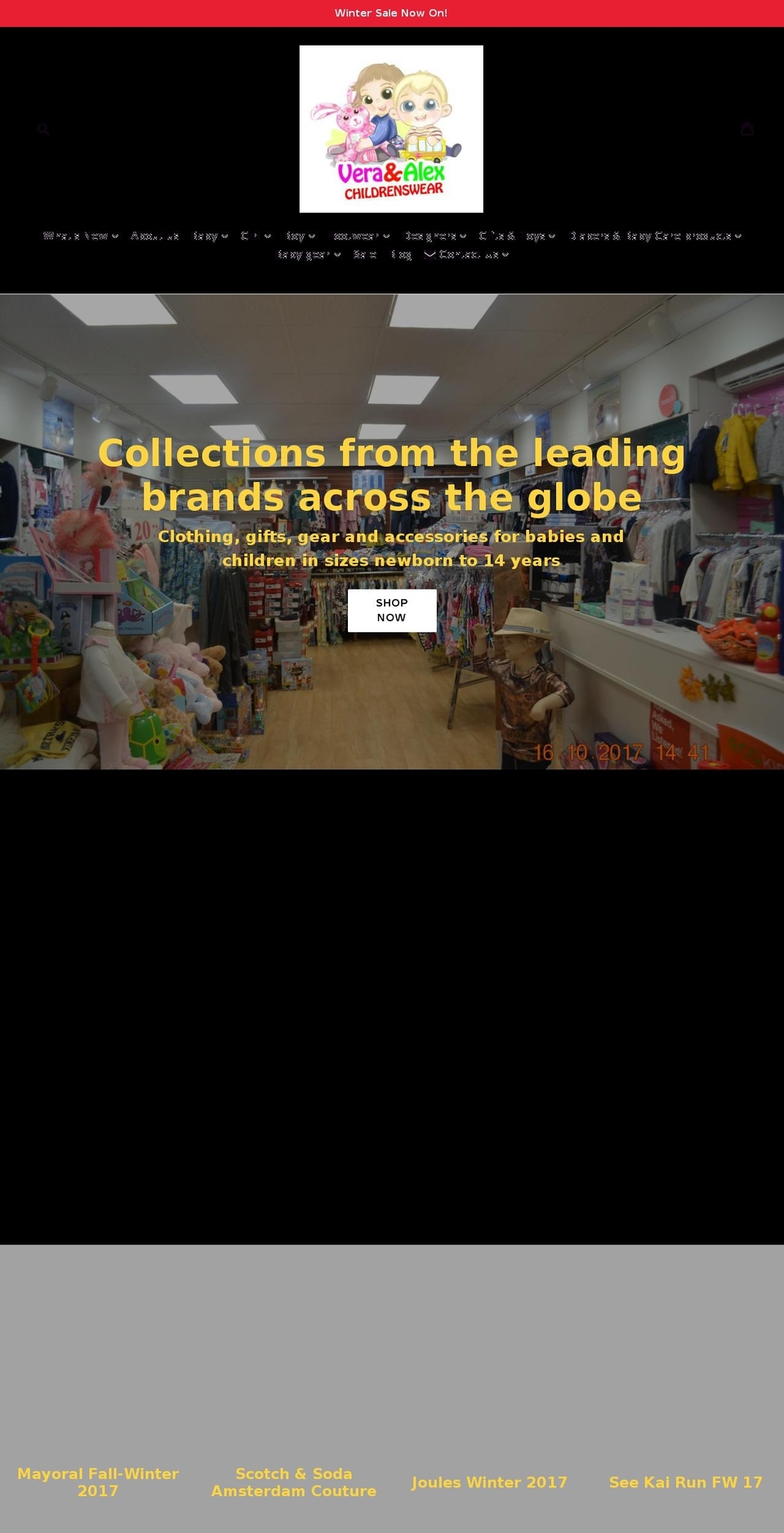 veraandalex.com shopify website screenshot