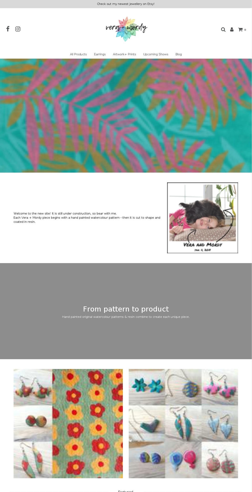 veraandmordy.com — Shopify storefront screenshot