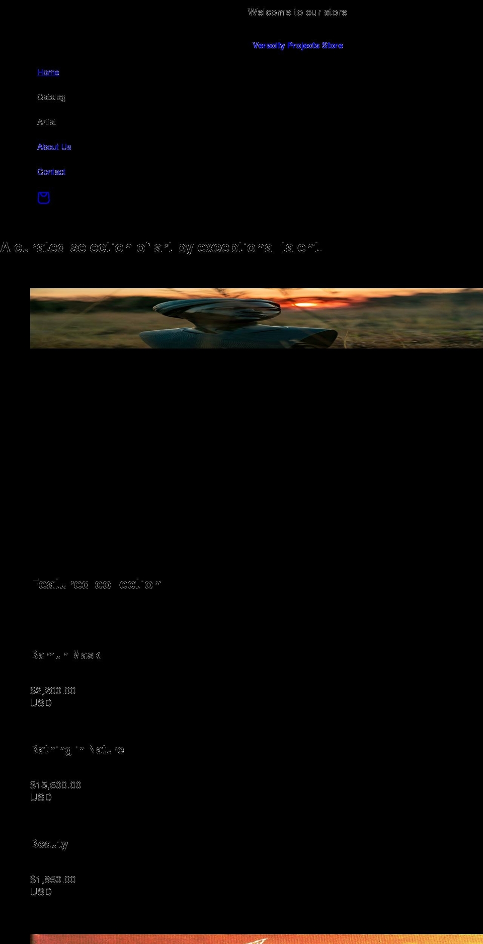 veracityprojects.com shopify website screenshot