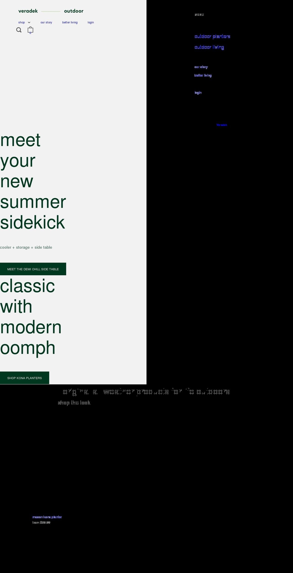 veradek.com shopify website screenshot