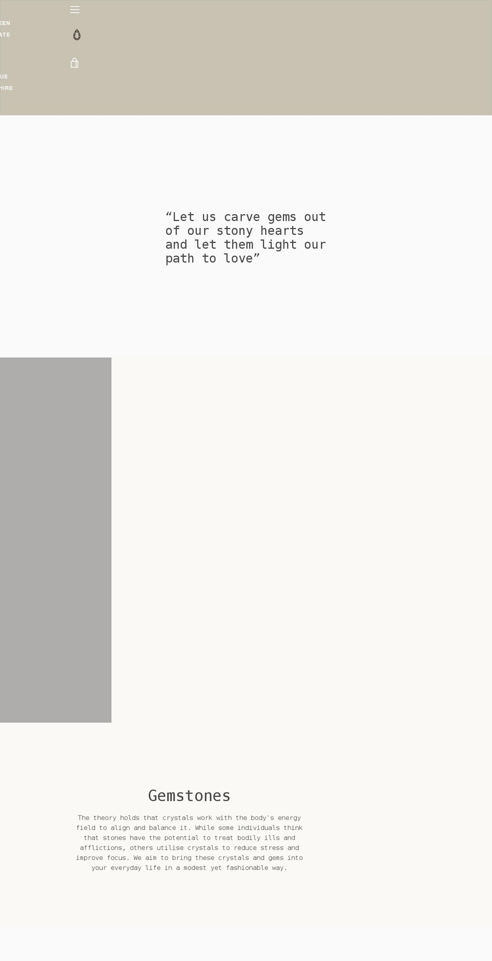 veragems.com shopify website screenshot