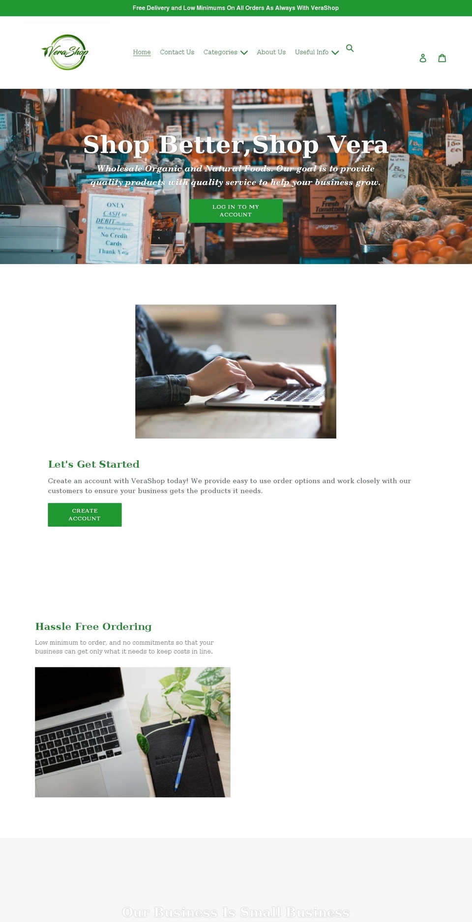 verashopllc.com — Shopify storefront screenshot