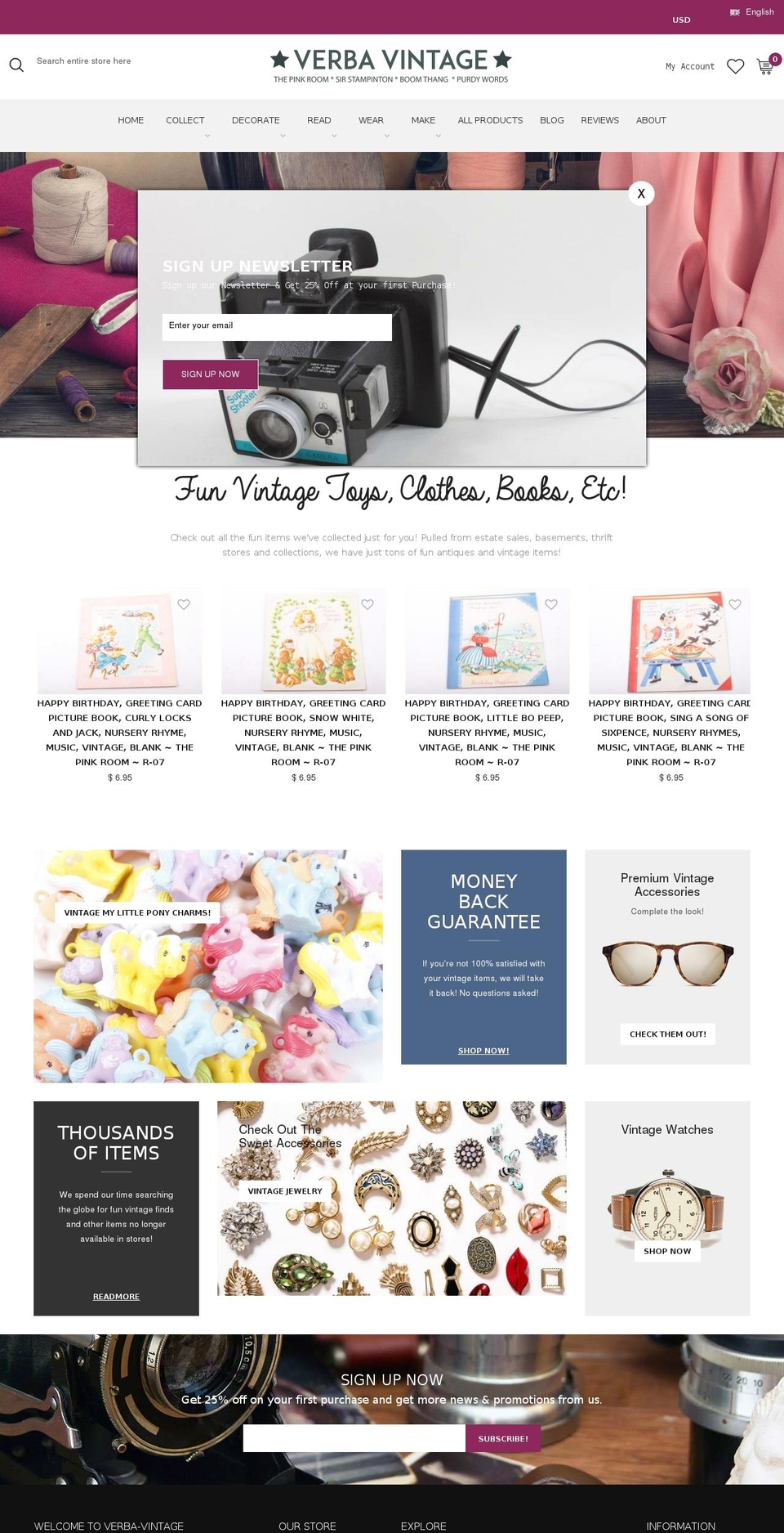 home1-maxstore Shopify theme site example verbavintage.com