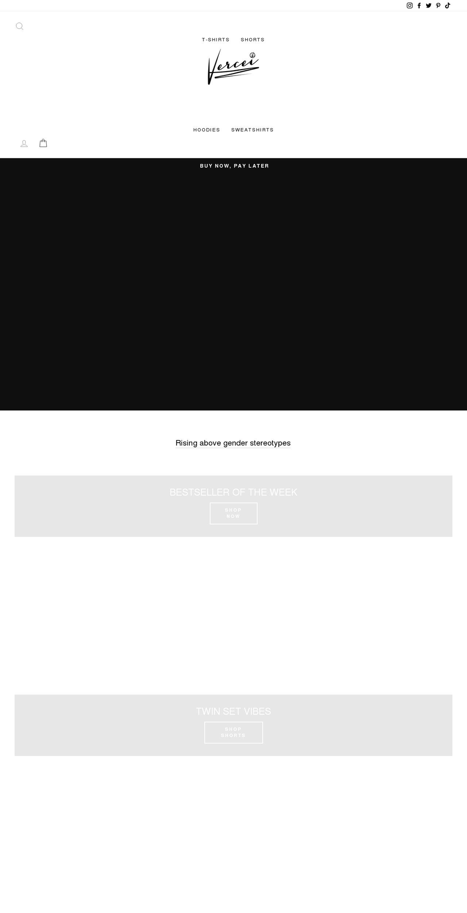 vercei.com shopify website screenshot