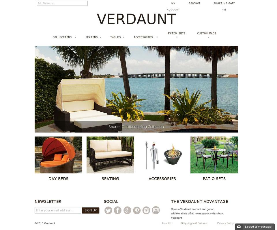 verdaunt.com shopify website screenshot