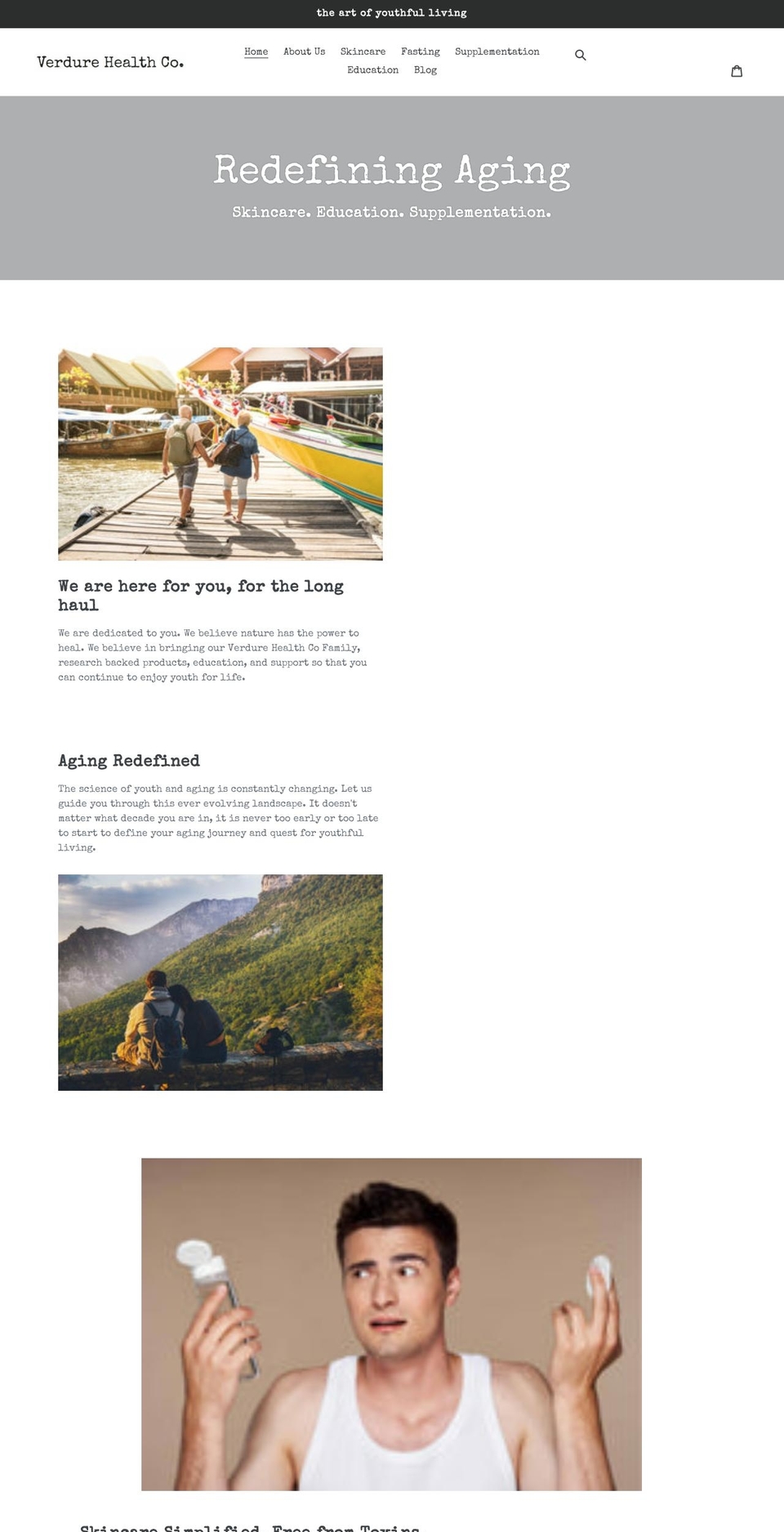 verdurehealthco.com shopify website screenshot