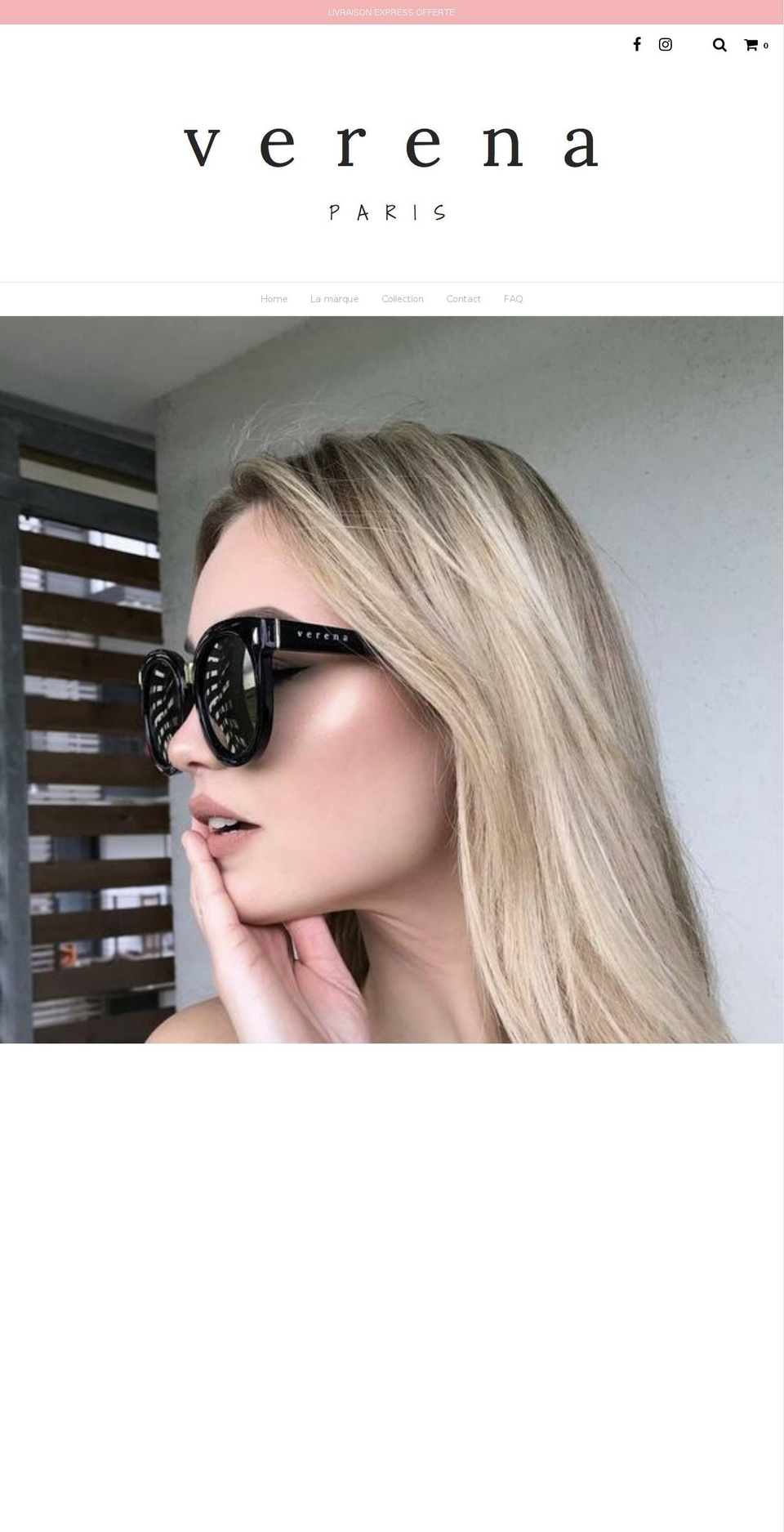 verenaparis.com — Shopify storefront screenshot